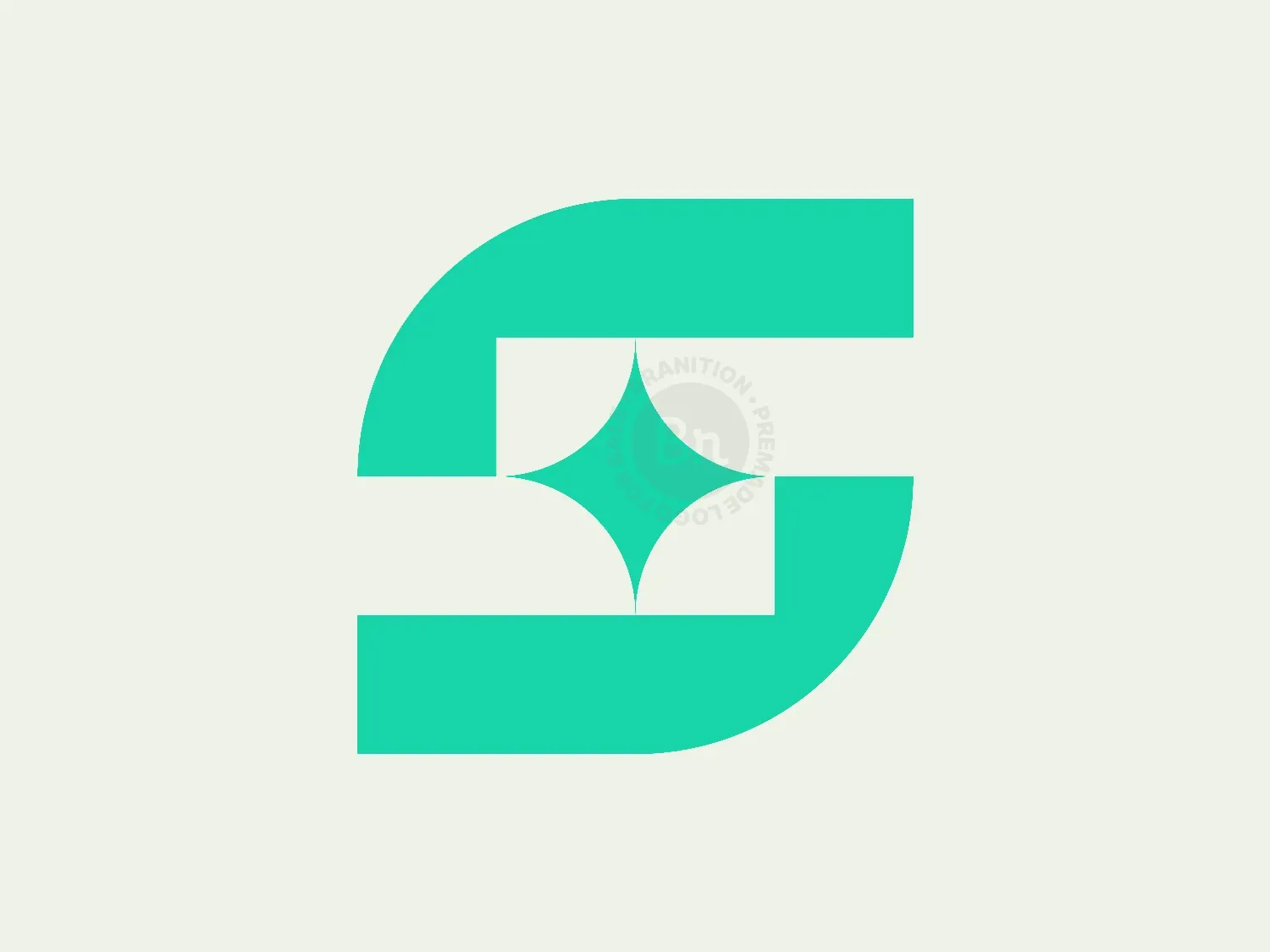 Modern S Letter Logo With Spark Symbol