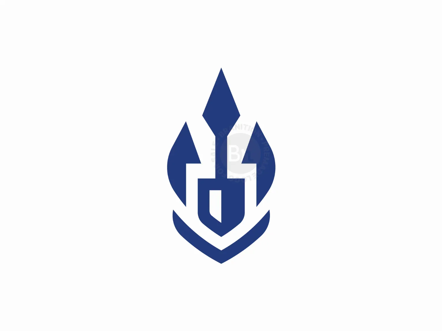 Shield Trident Logo