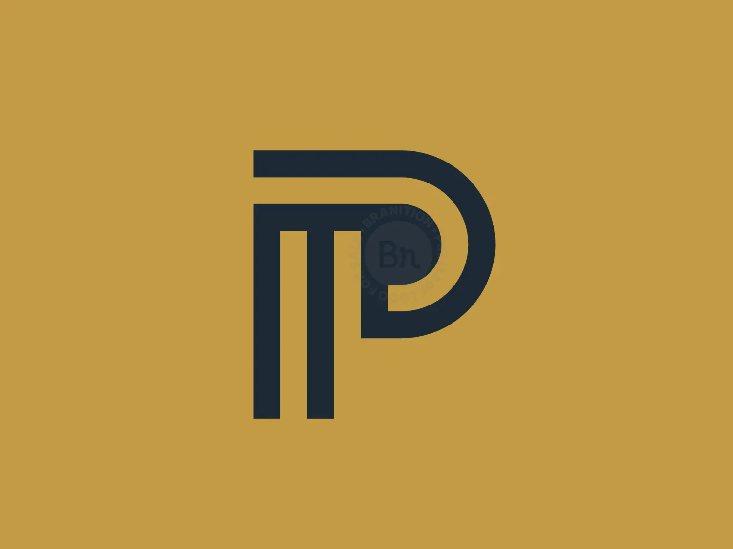 Letter P Pillar Logo