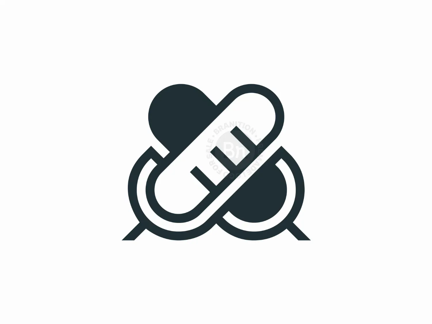 Love Microphone Mark Logo Letter X Or J