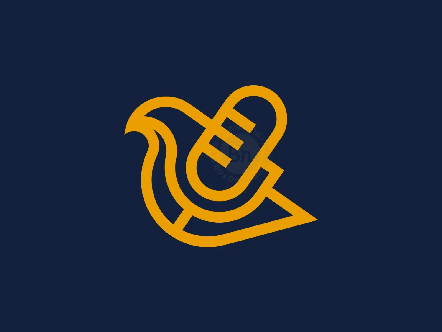 Bird Media Microphone Mark Logo