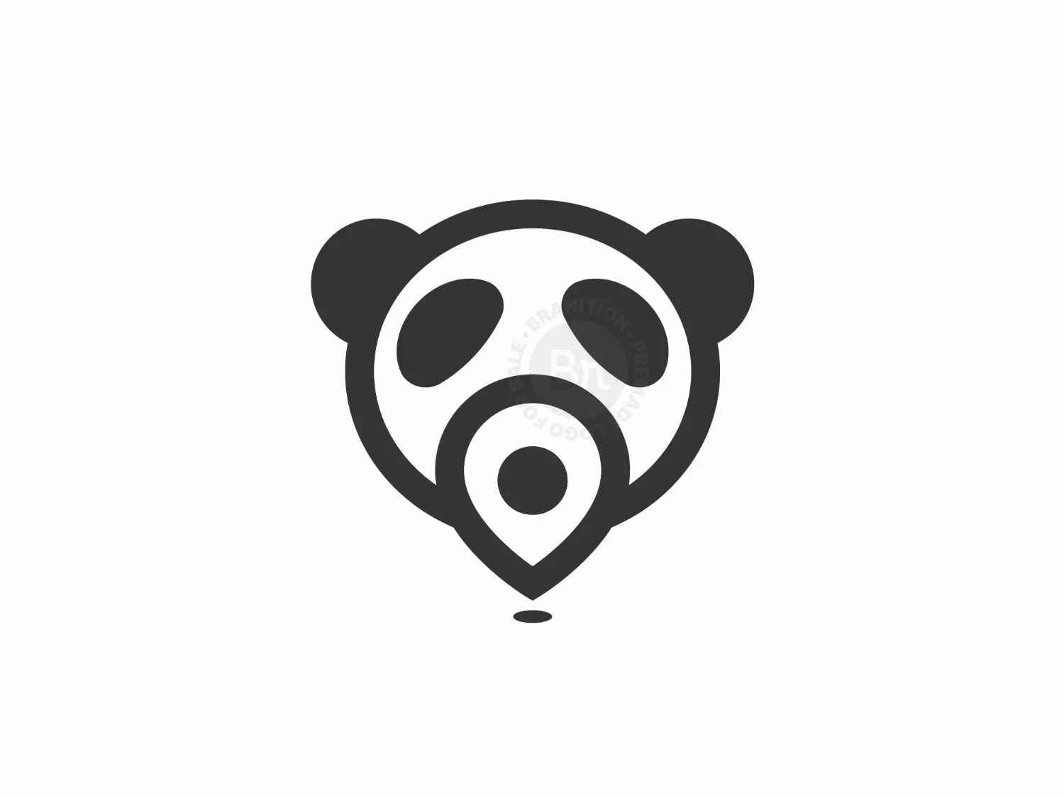 Panda Travel Location Logo Concept