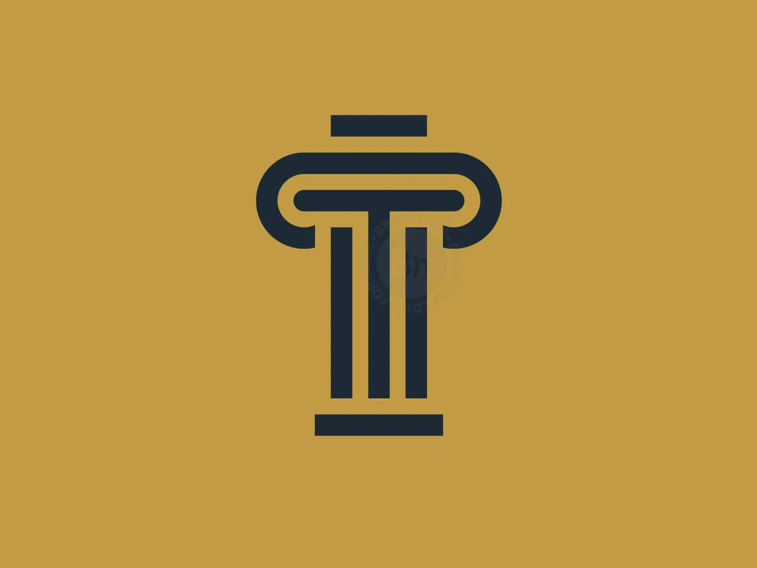 Letter T Pillar Logo