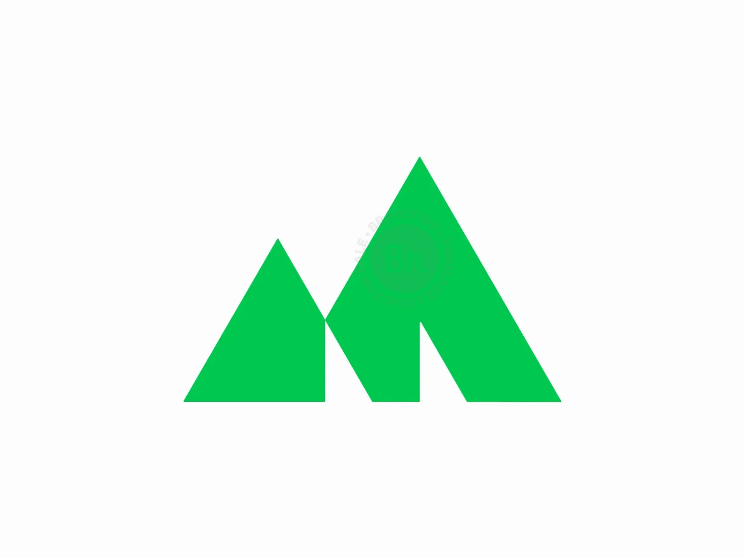 M For Mountain Logo Design // For Sale
