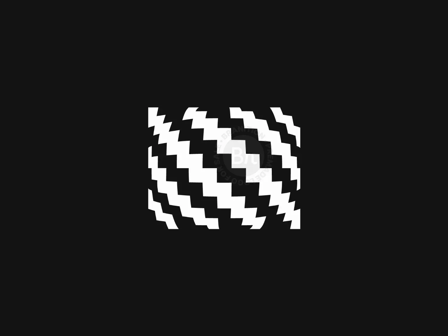 Modern Carbon Fiber Abstract Pattern Logo