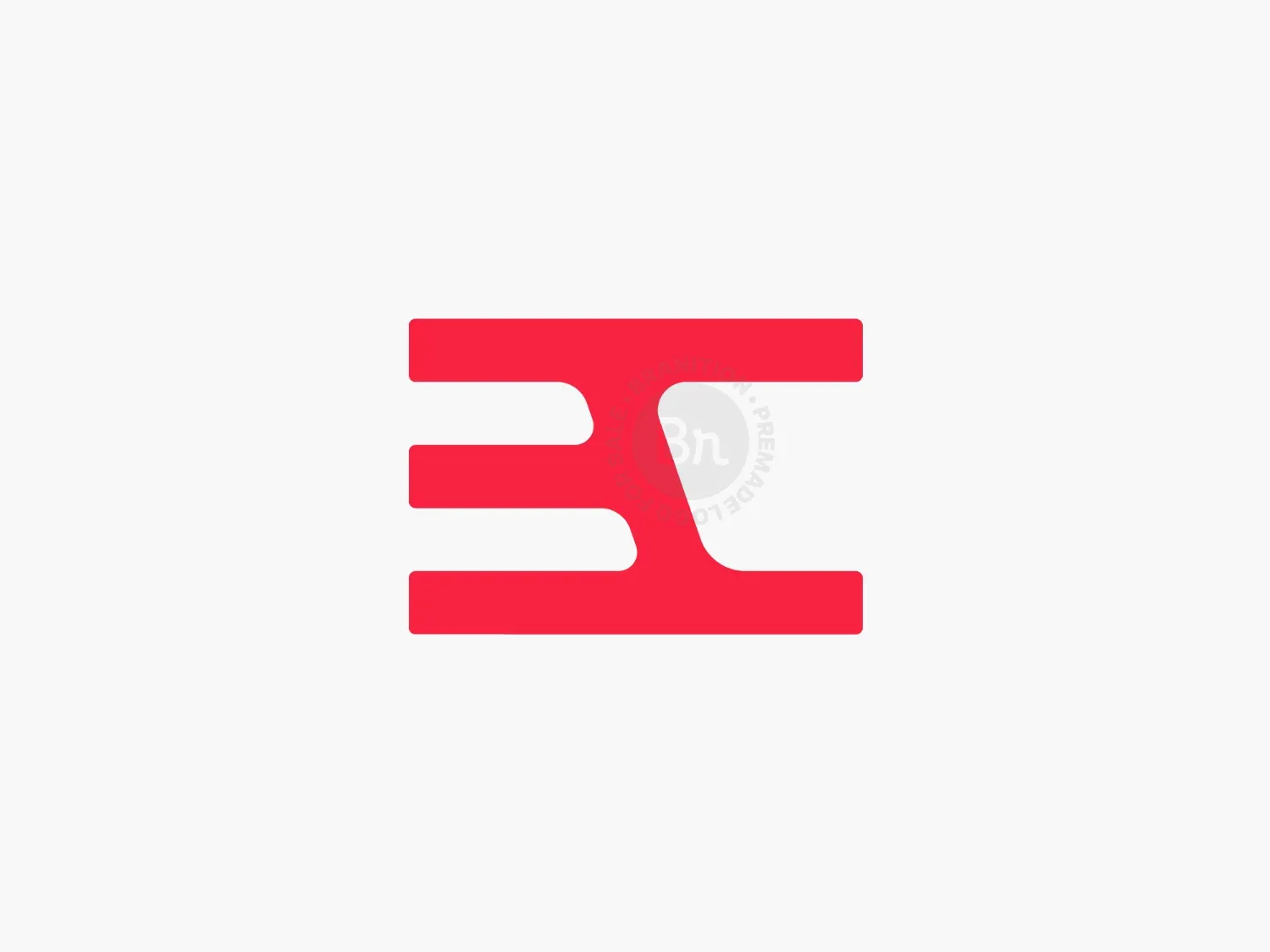 Modern Geometric B C BC Monogram Corporate Logo