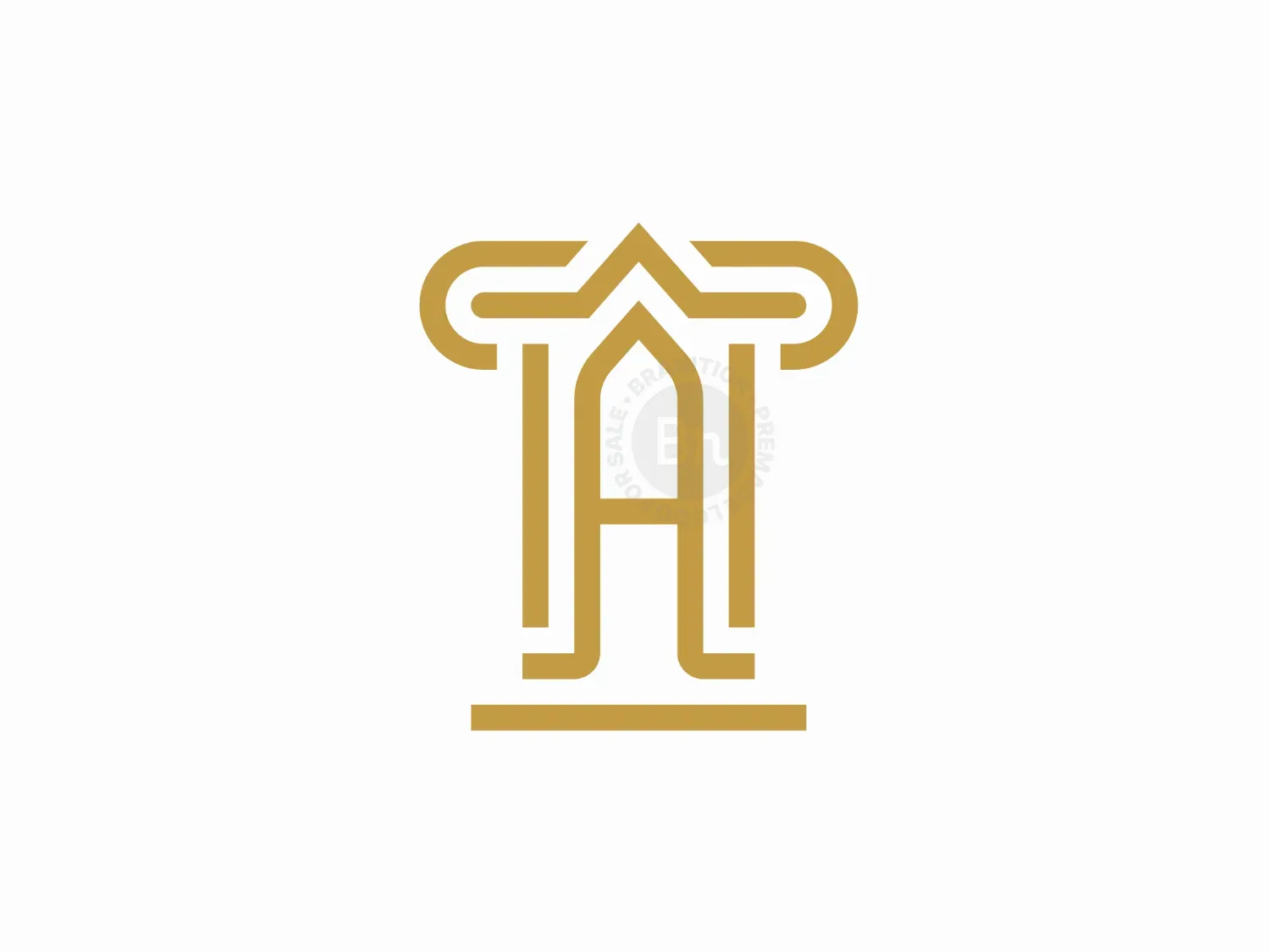 Letter A Pillar Logo