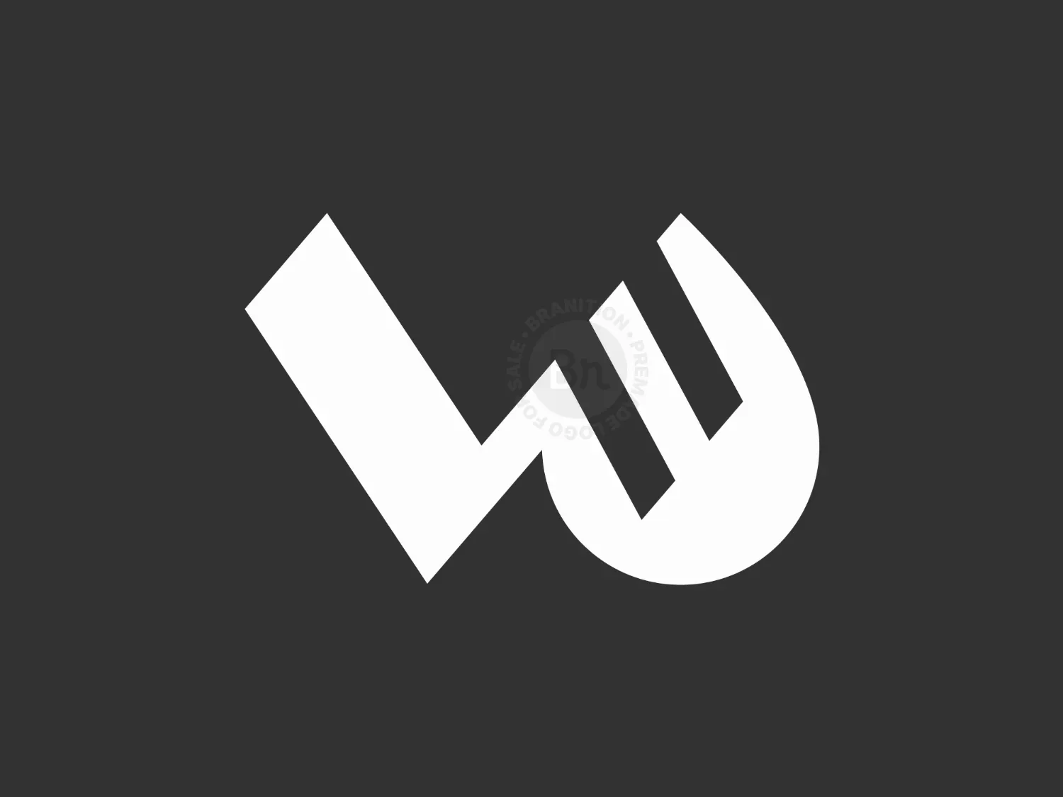 Letter W Water Drop Logo