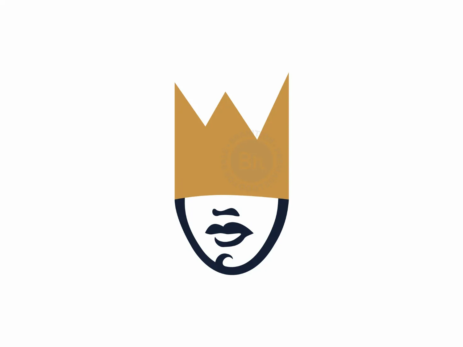 The Golden Crown On Royal Face Logo