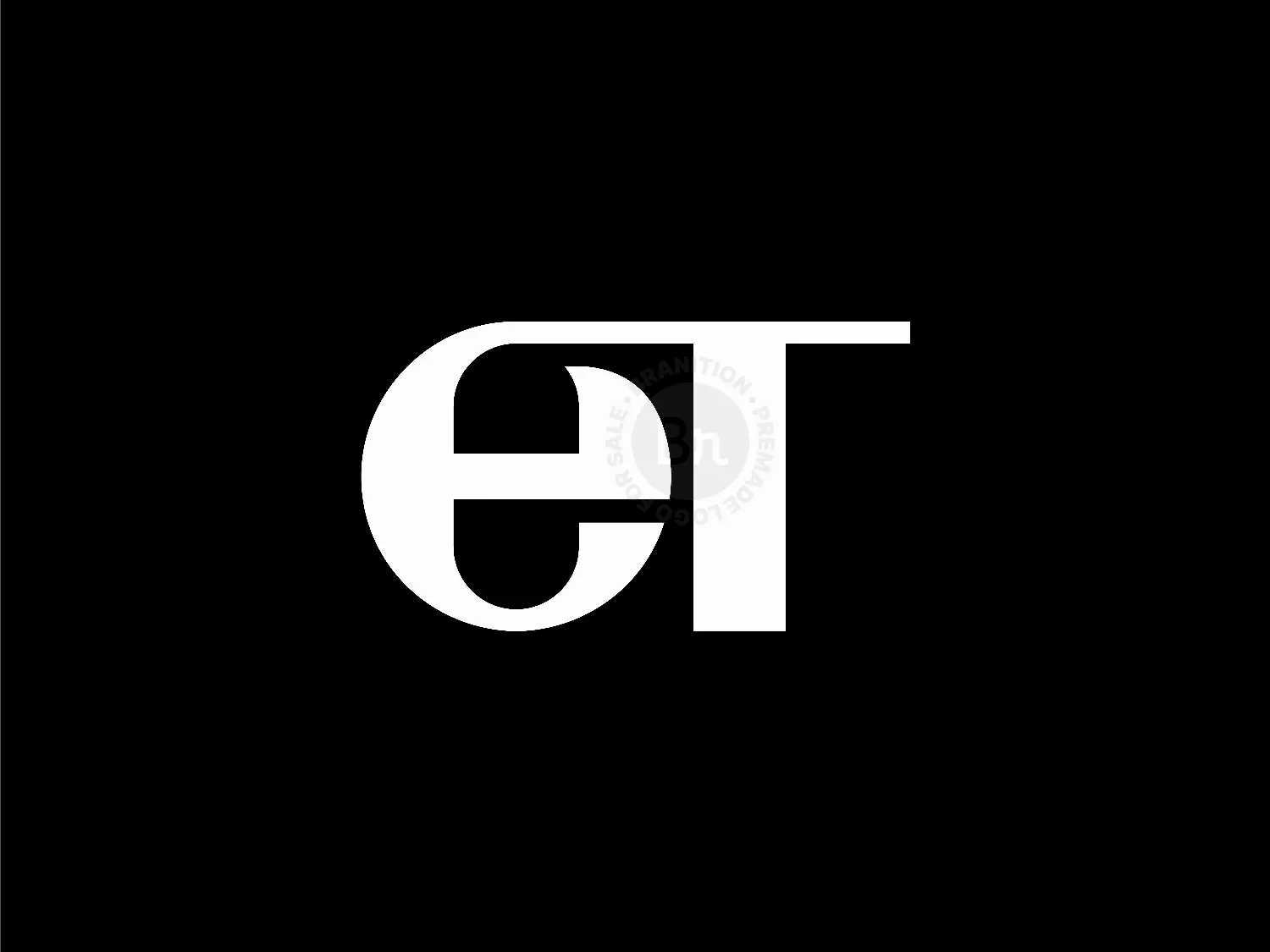 Letter ET Initial TE Typography Identity Logo