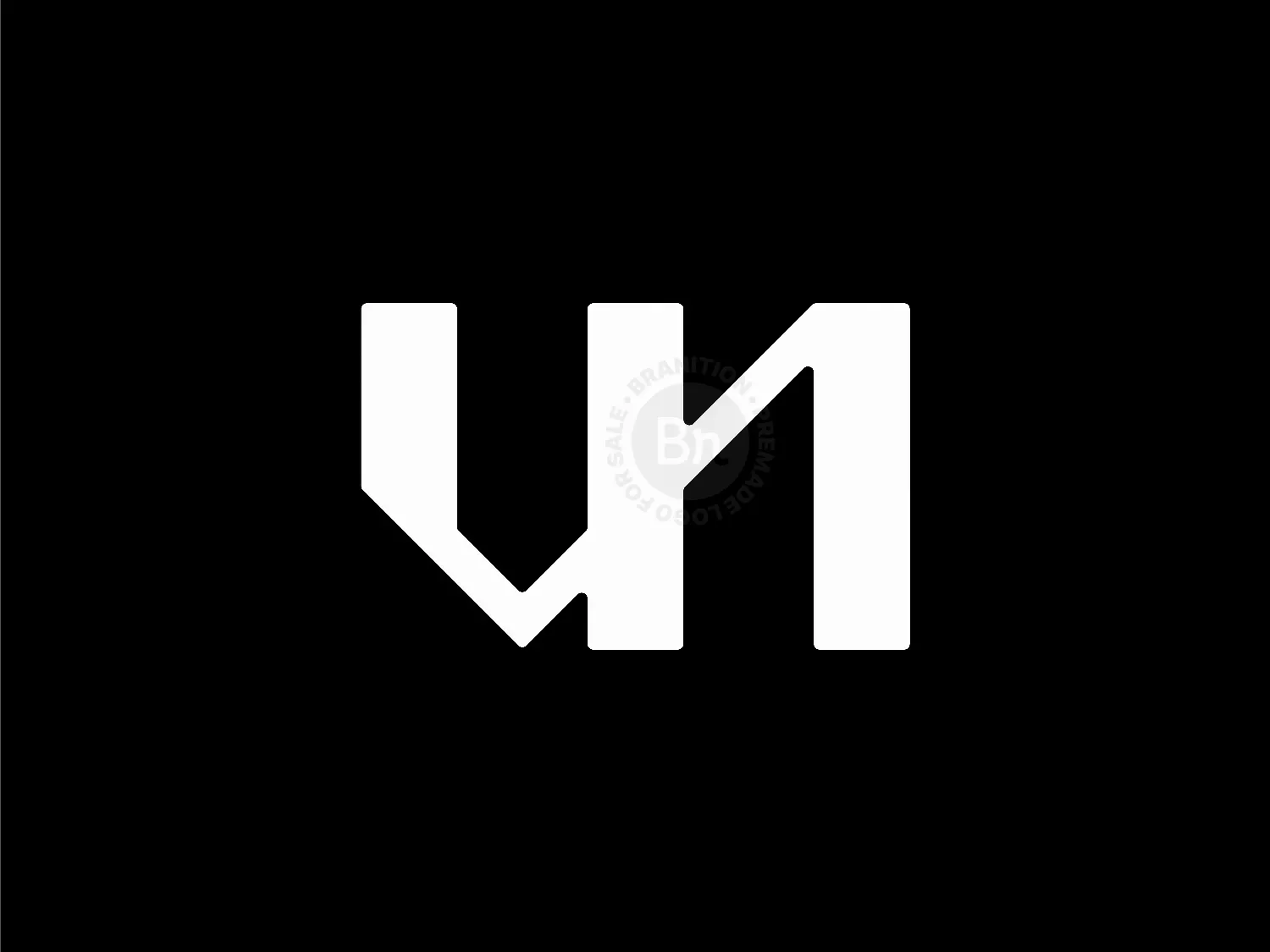 Letter VN Initial NV Simple Line Typography Logo