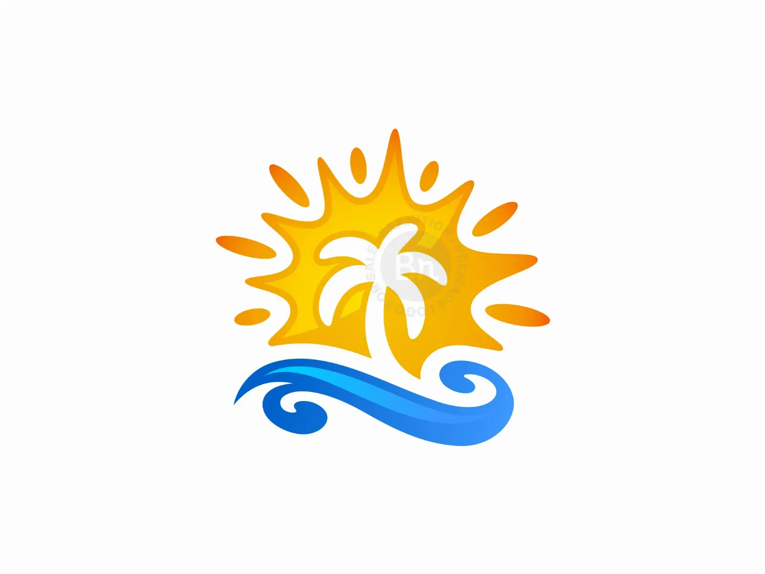 Holiday Wave Sun Palm Logo