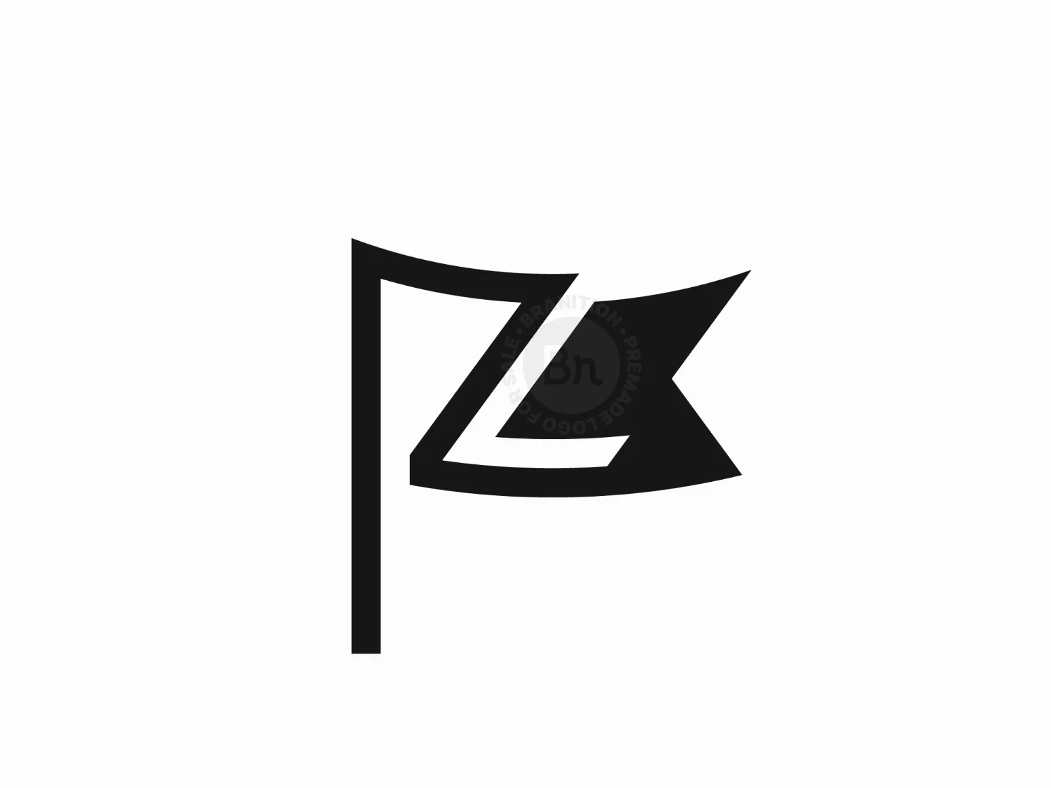 Letter Z Flag Logo