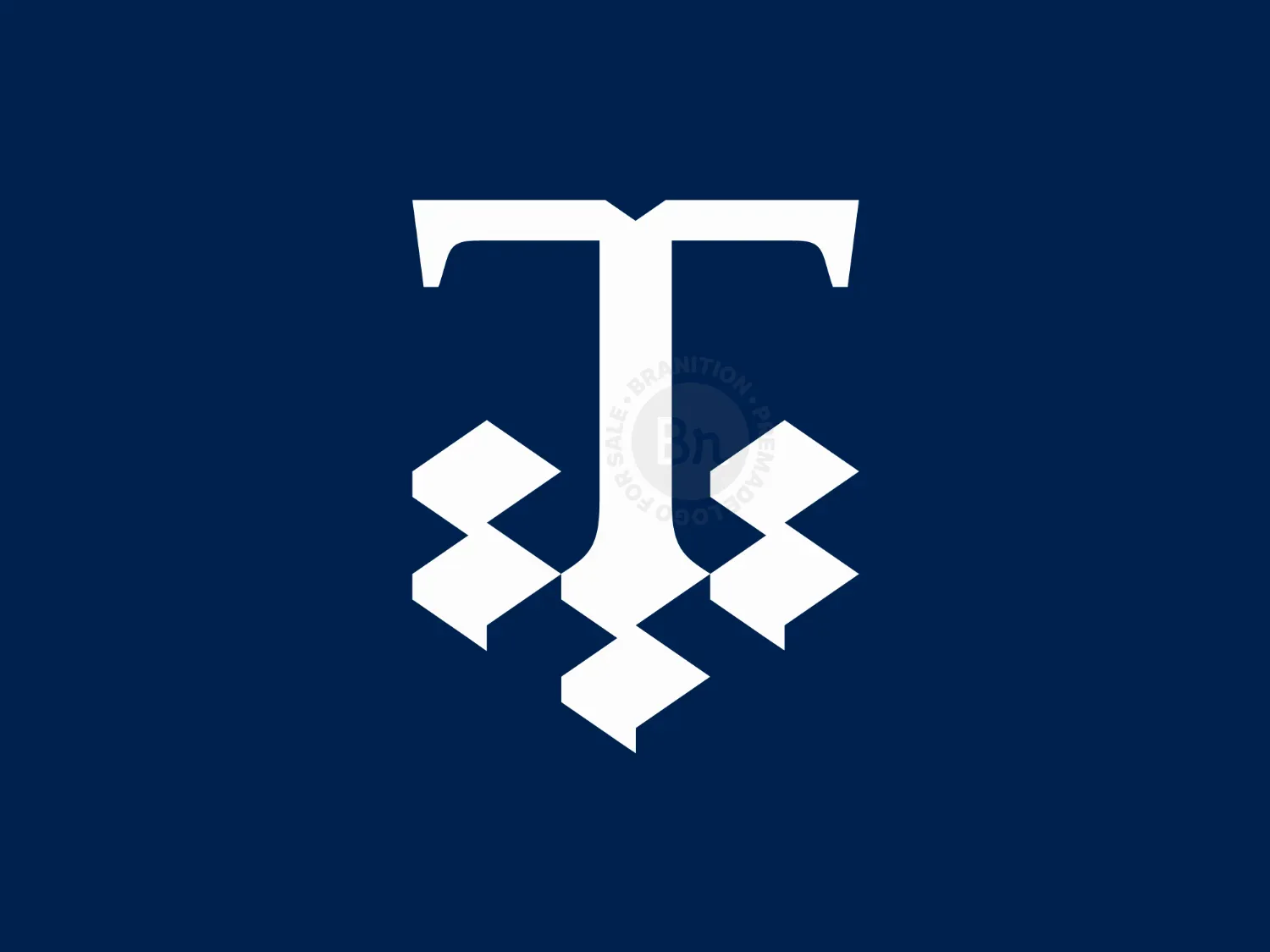 T Elegant Tile Logo