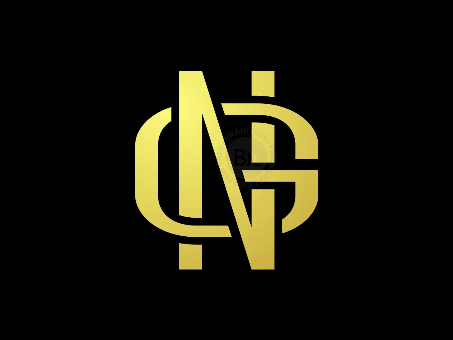 NG GN Gold Lettermark Logo