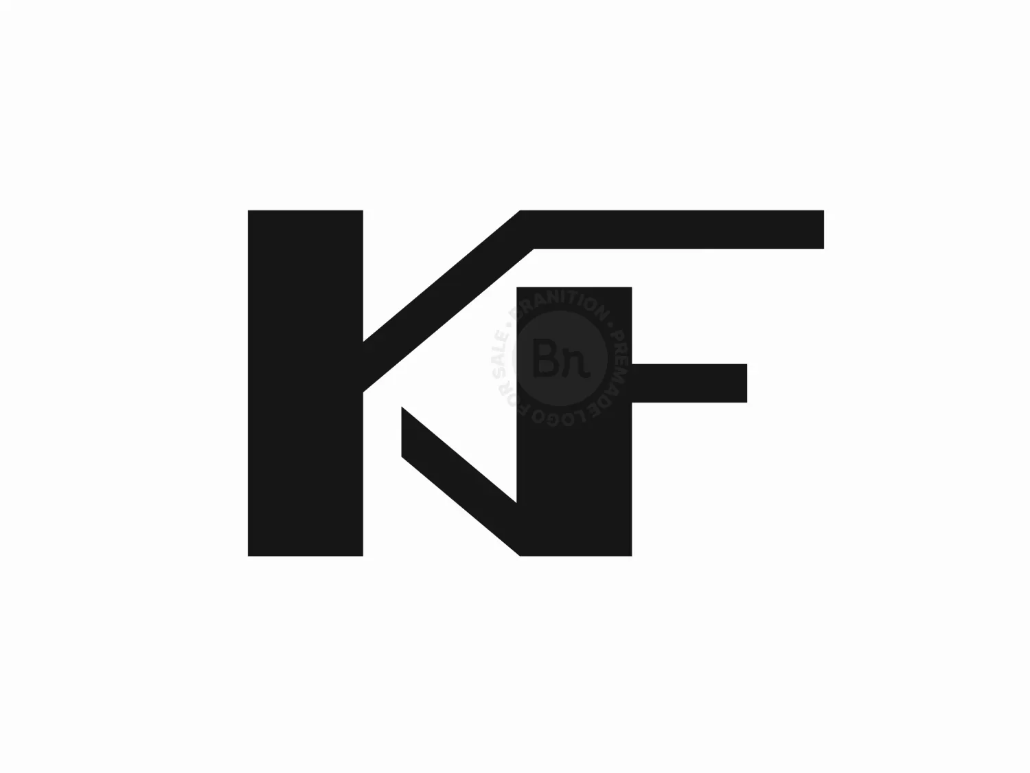 Letter KF Or FK Logo