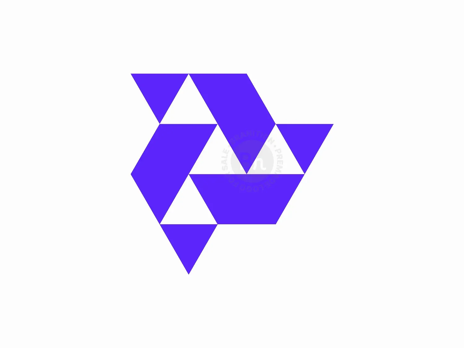 Abstract Triangle Geometric Logo