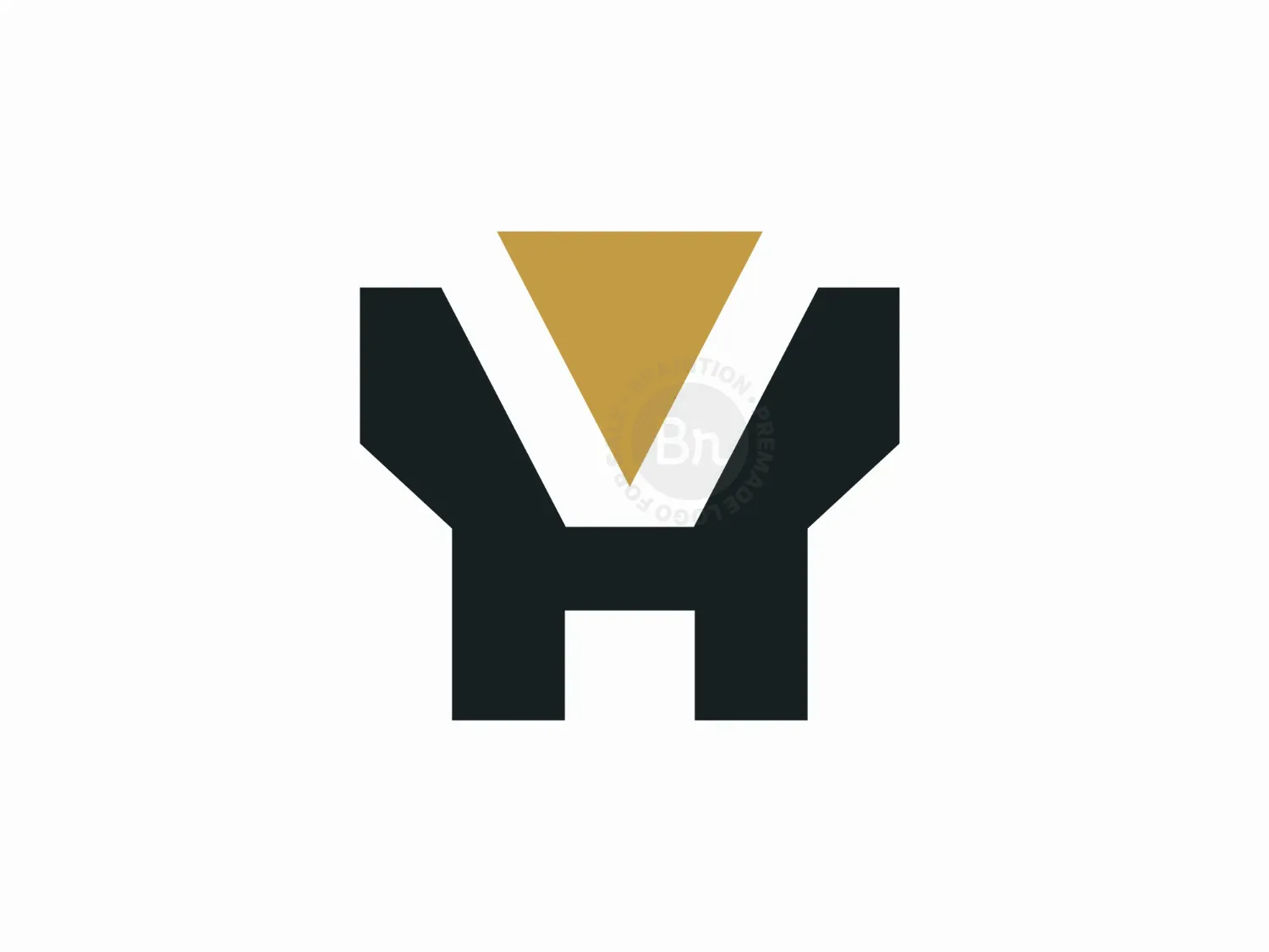 Letter V Fortress Logo