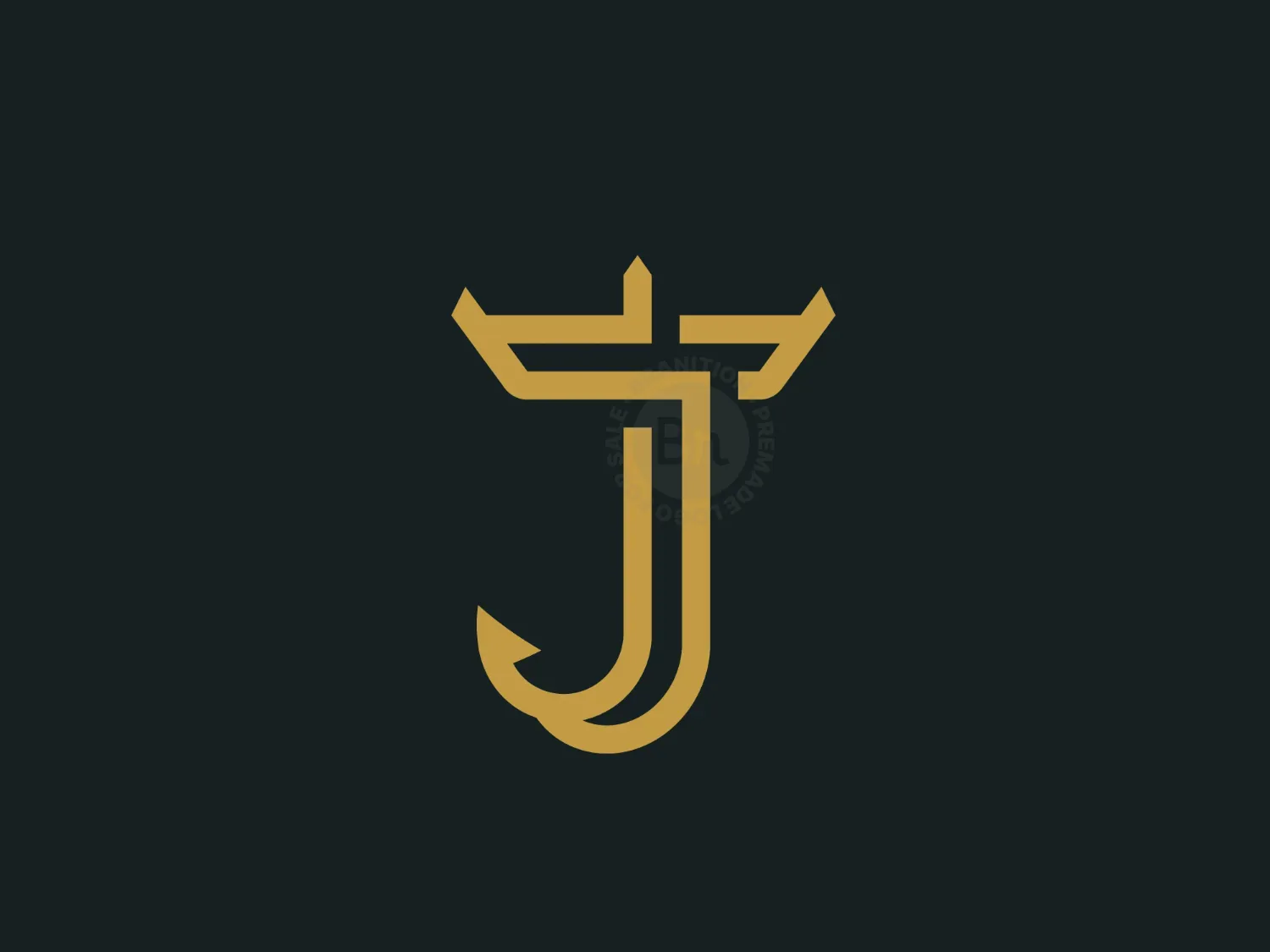 Letter J Crown Logo