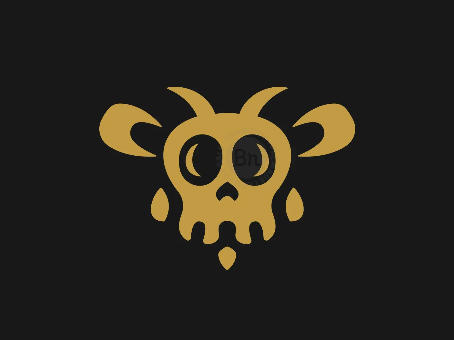 Bee Skull Logo