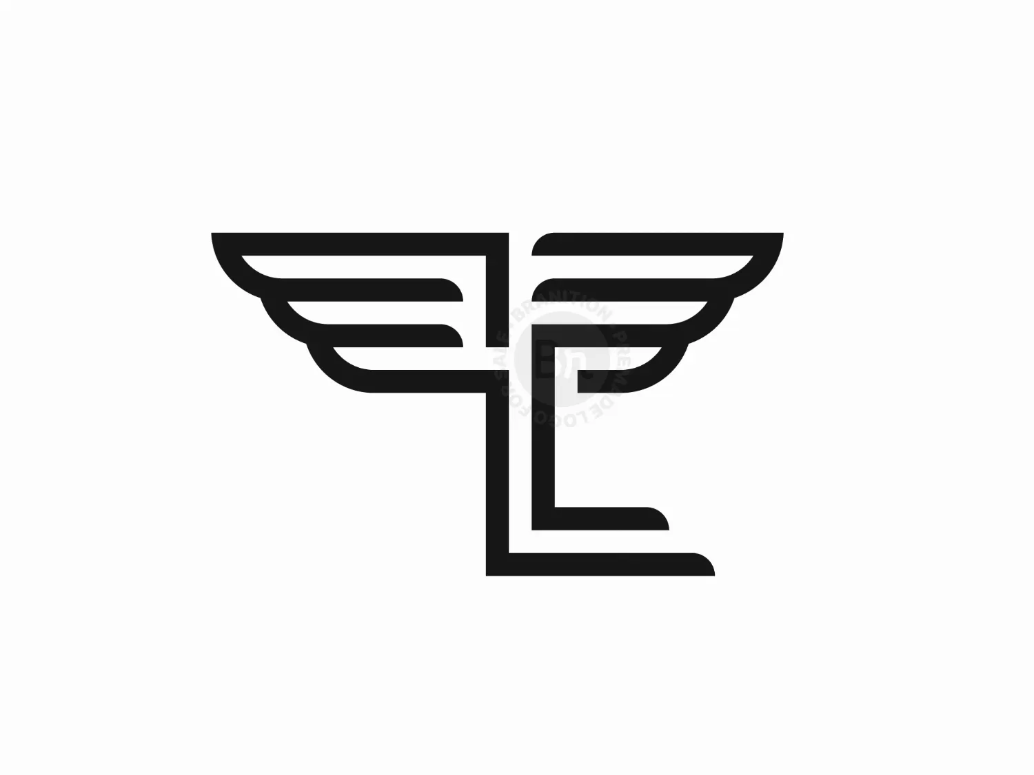 Letter L Wings Logo