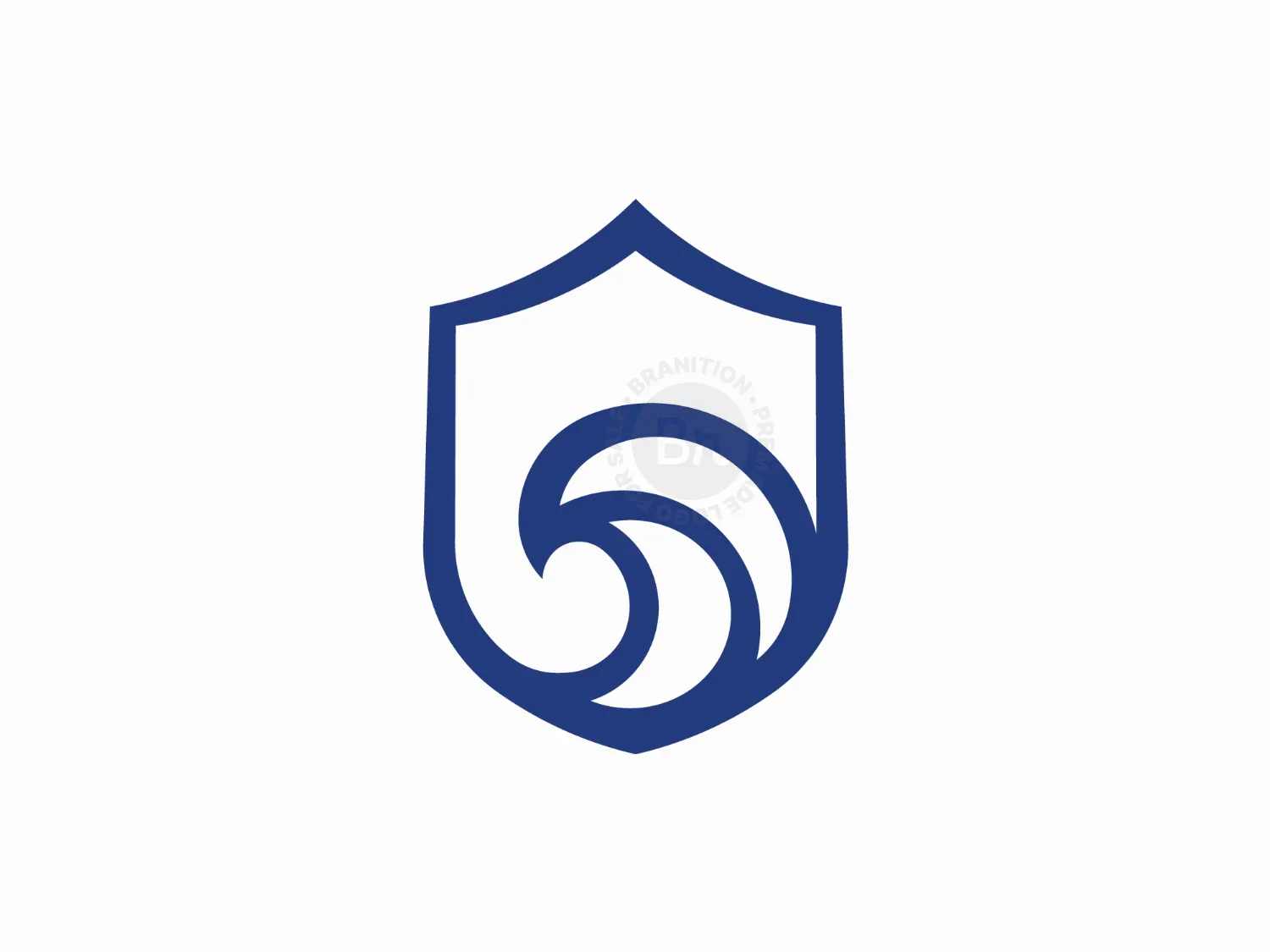 Ocean Wave Shield Logo