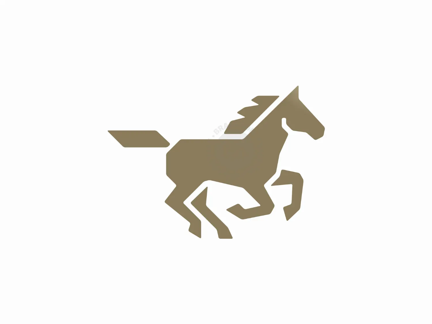 Minimalist Horse Speed Logo