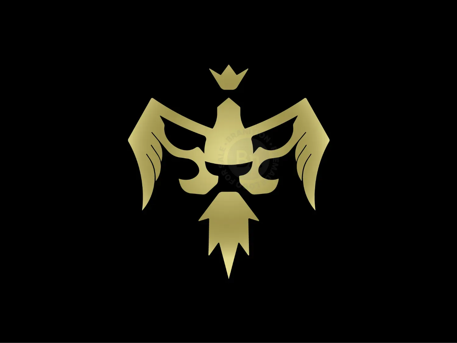 Luxury Lion Bird Crown Logo