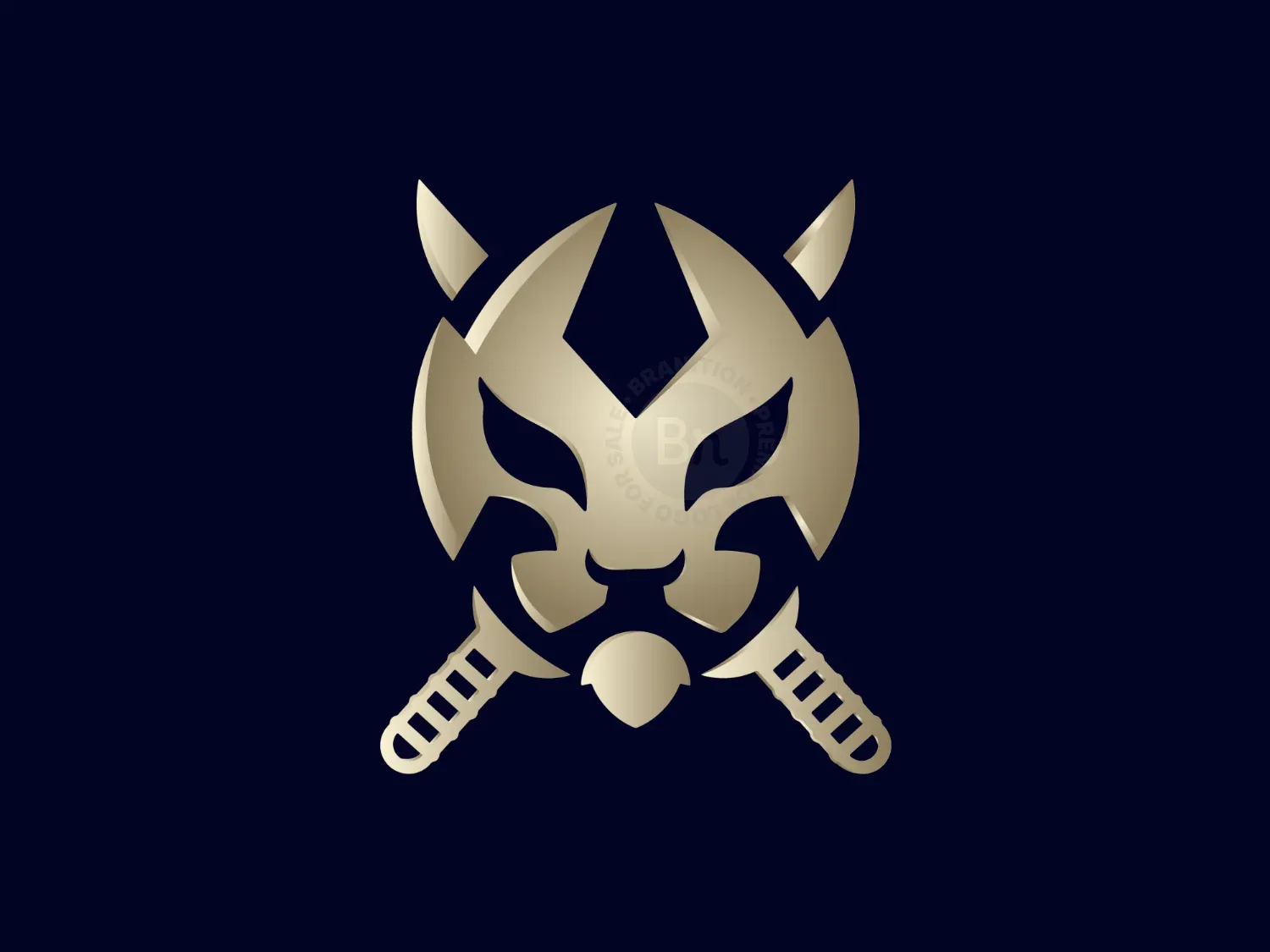 Lion Sword Crown Logo