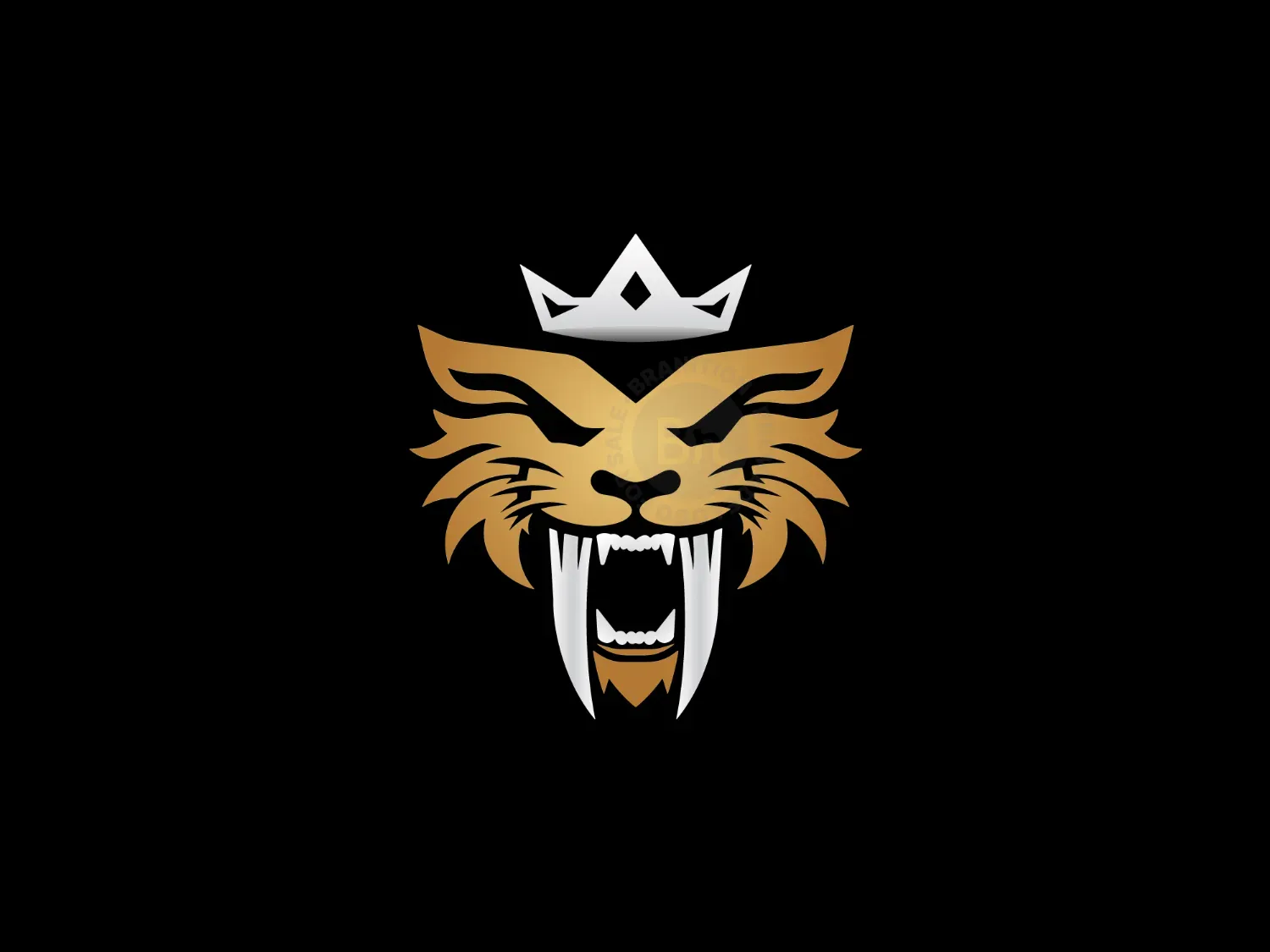 Saber Tooth Tiger Crown Logo
