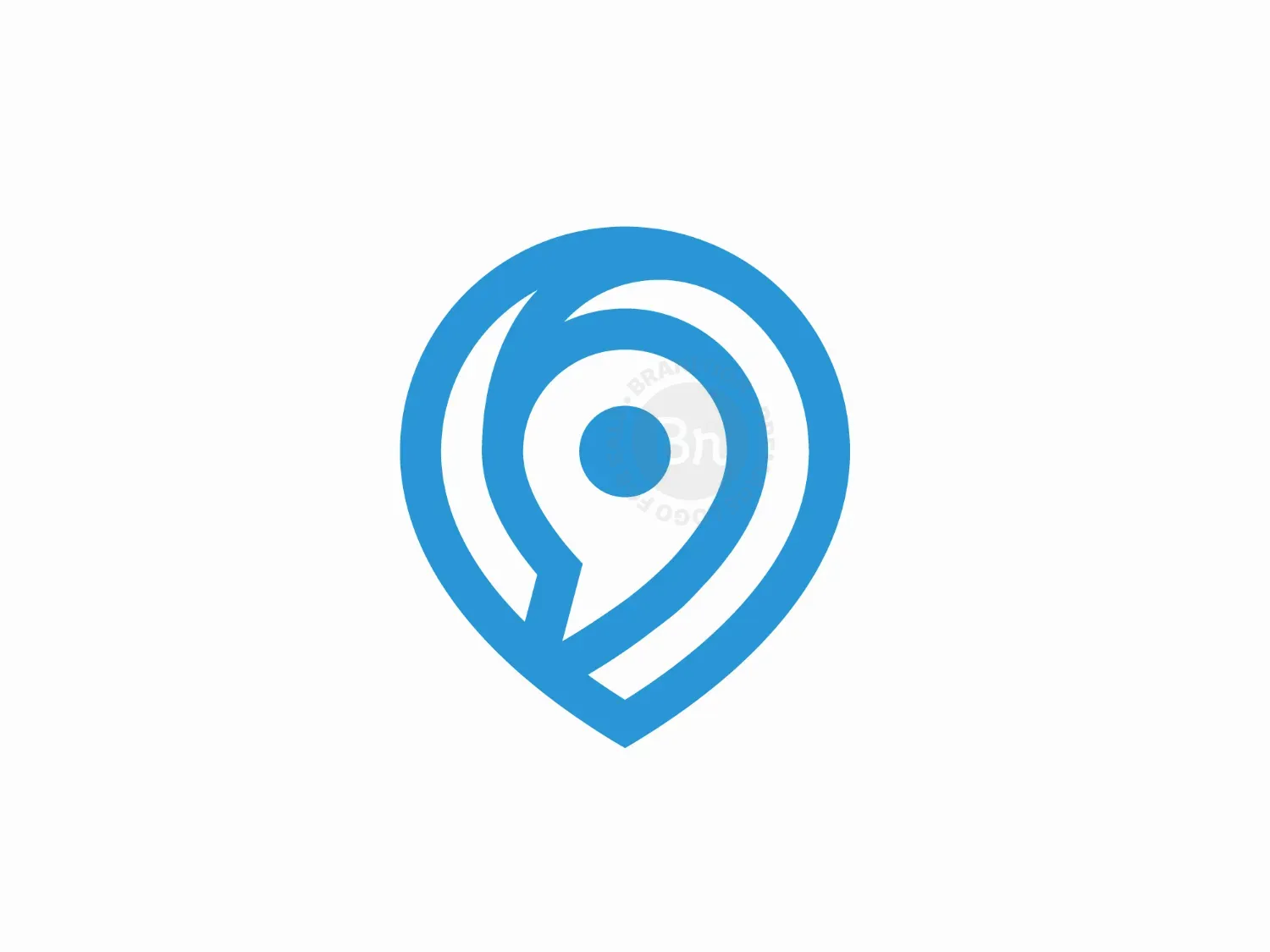 Pin Location Chat Logo