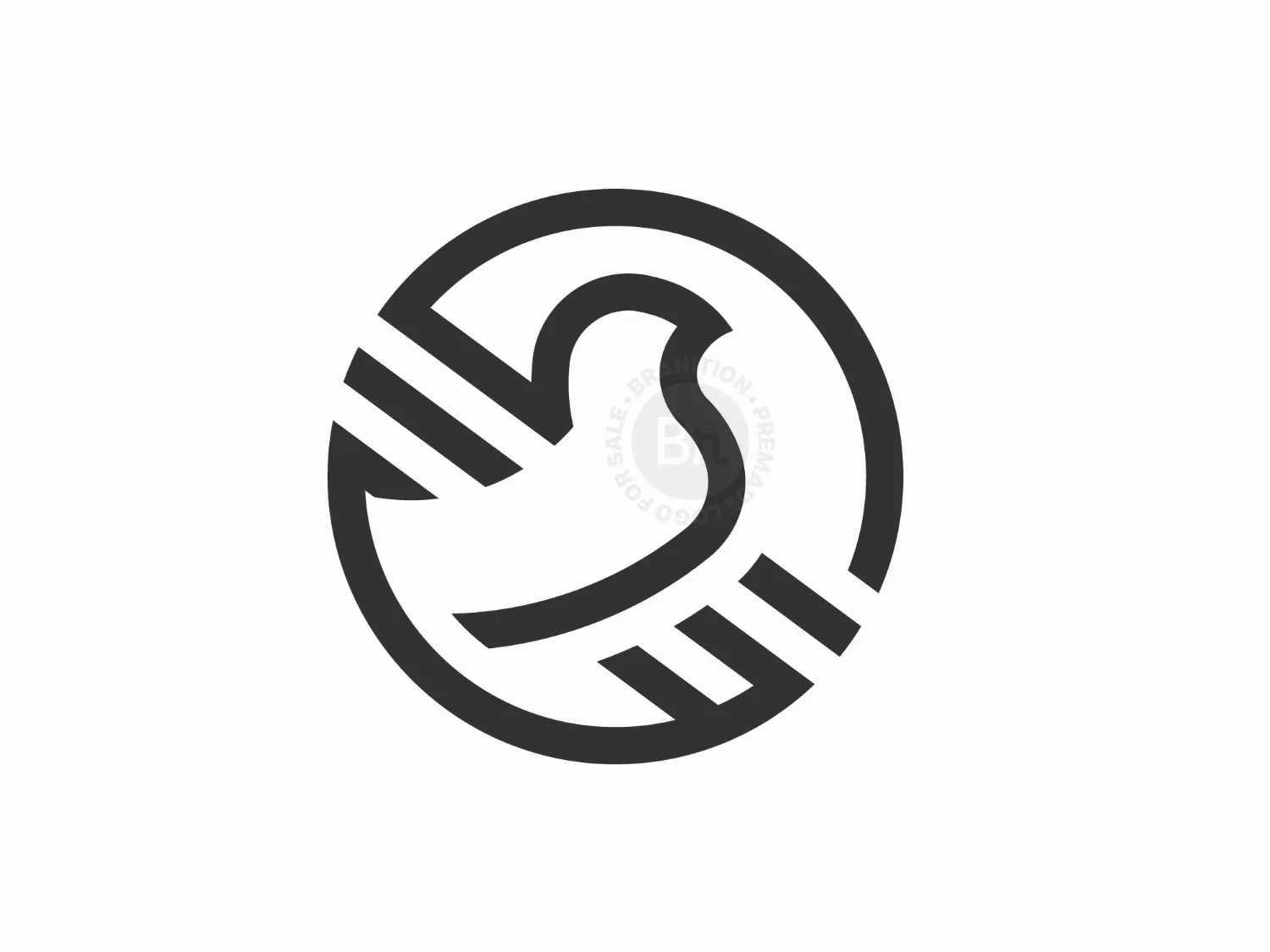 Flying Dove Bird Logo