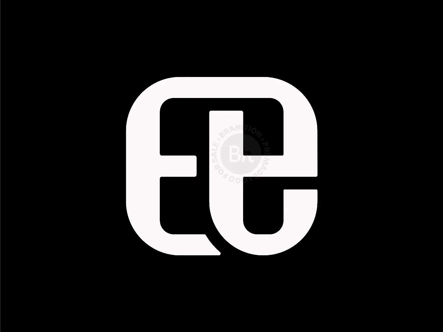 Letter EE Double E Modern Line Letterform Logo
