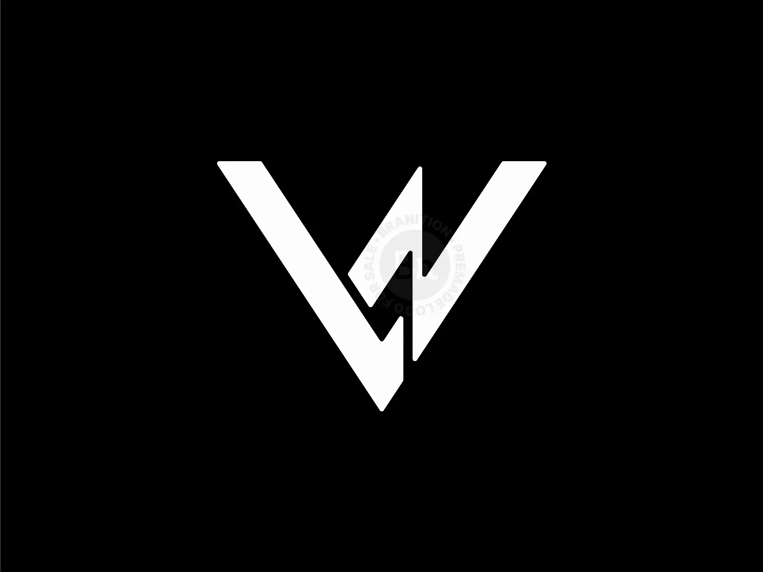 Letter VN WN Initial NV NW Monogram Logo