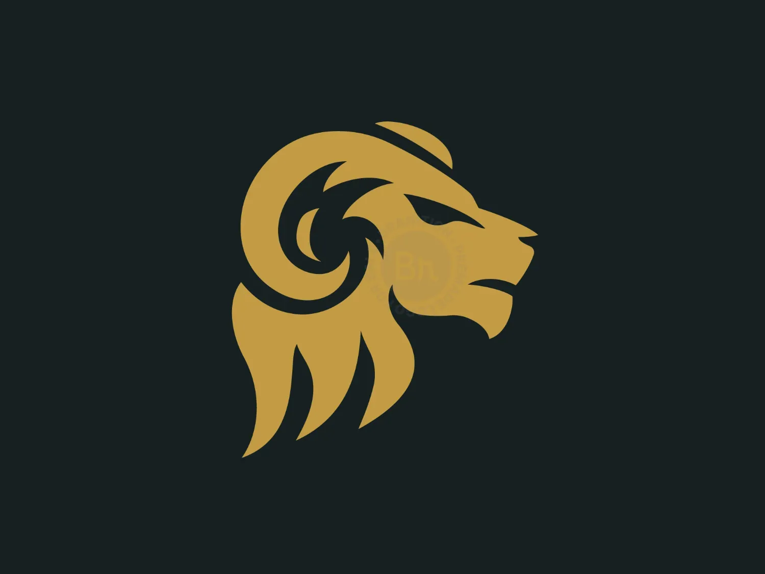 Lion Goat Logo