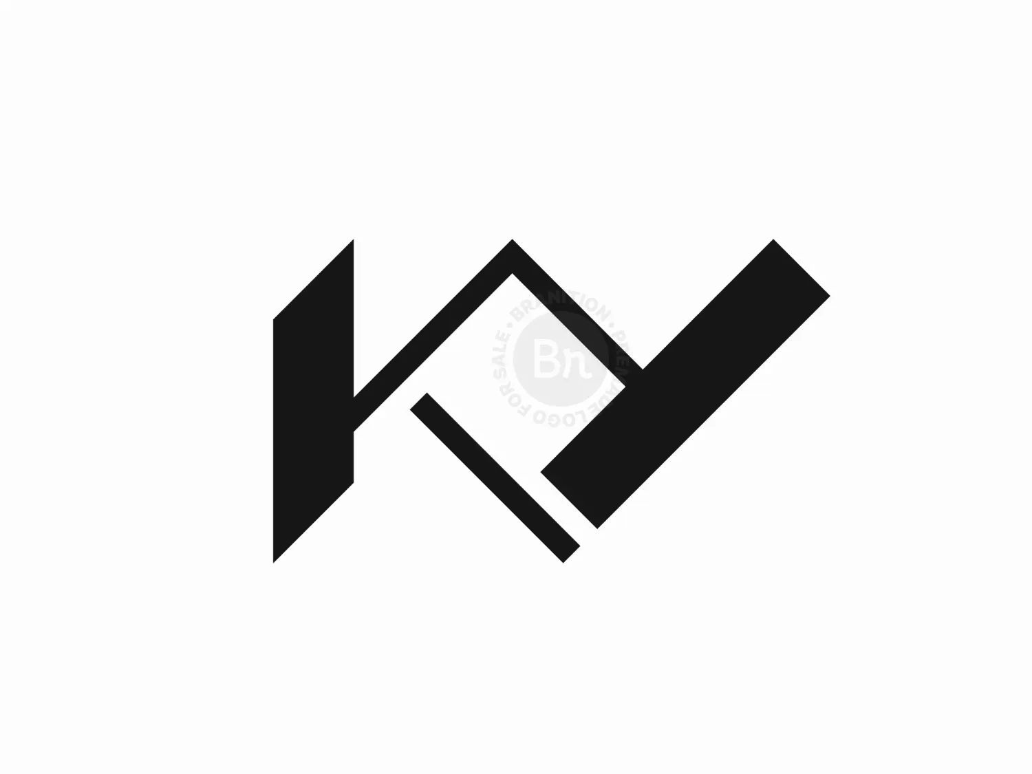 Letter KY Or Yk Logo