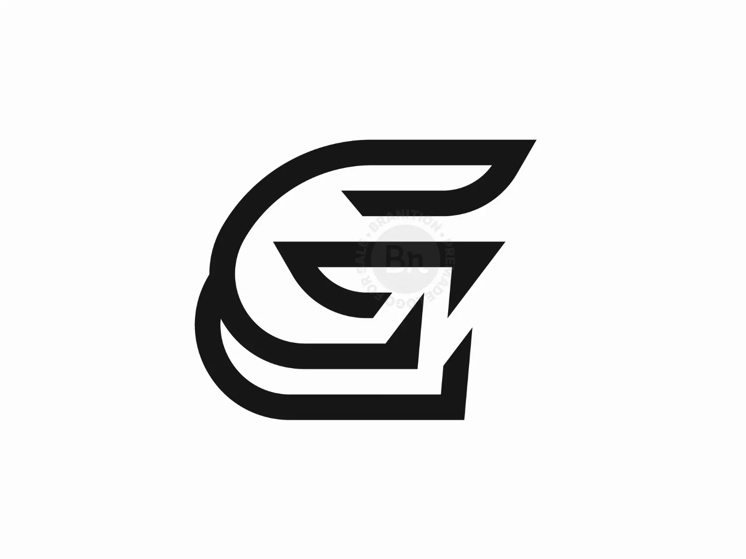 Letter X Feather Wings Logo