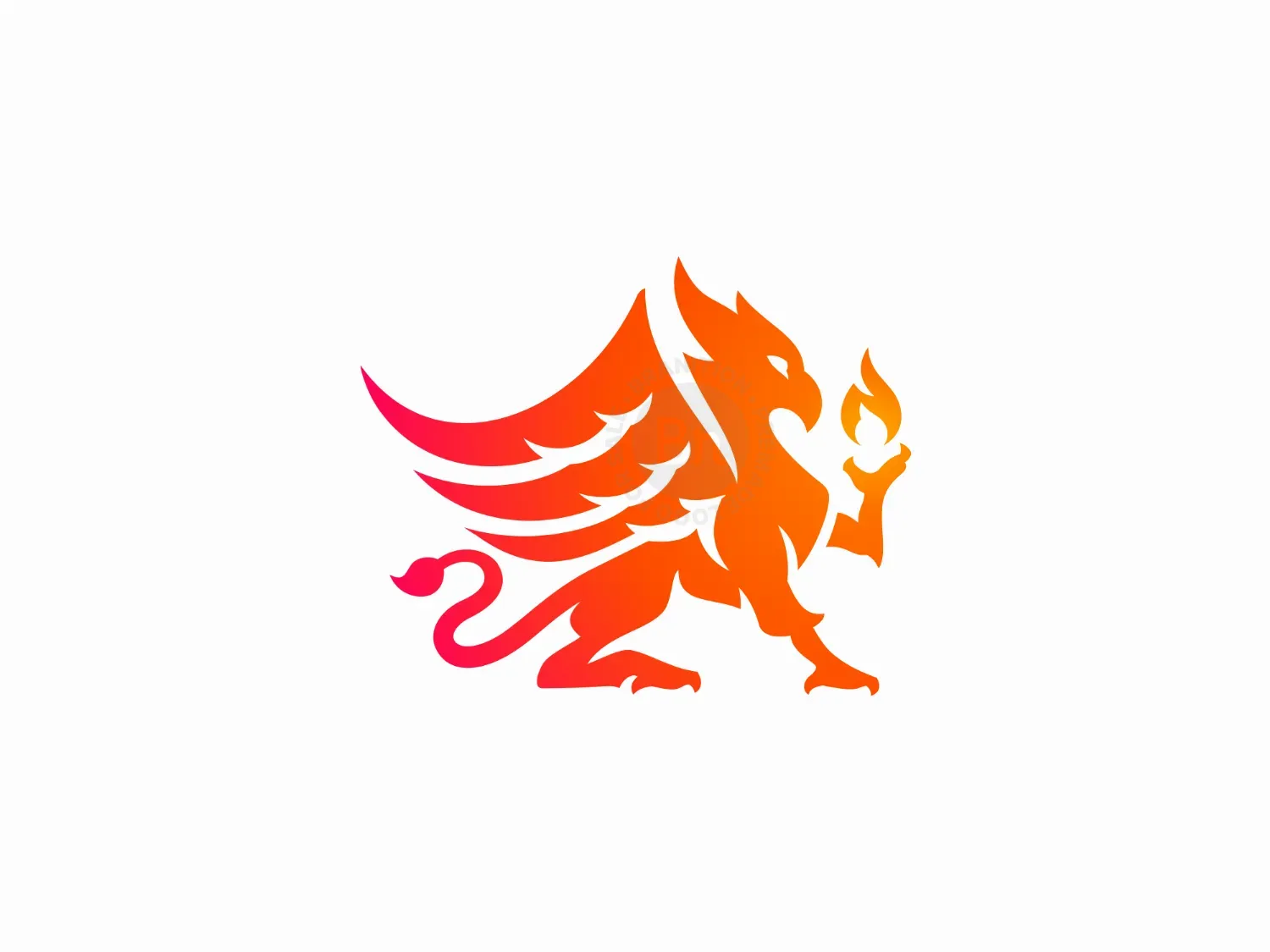 Phoenix Flame Gryphon Herald Logo