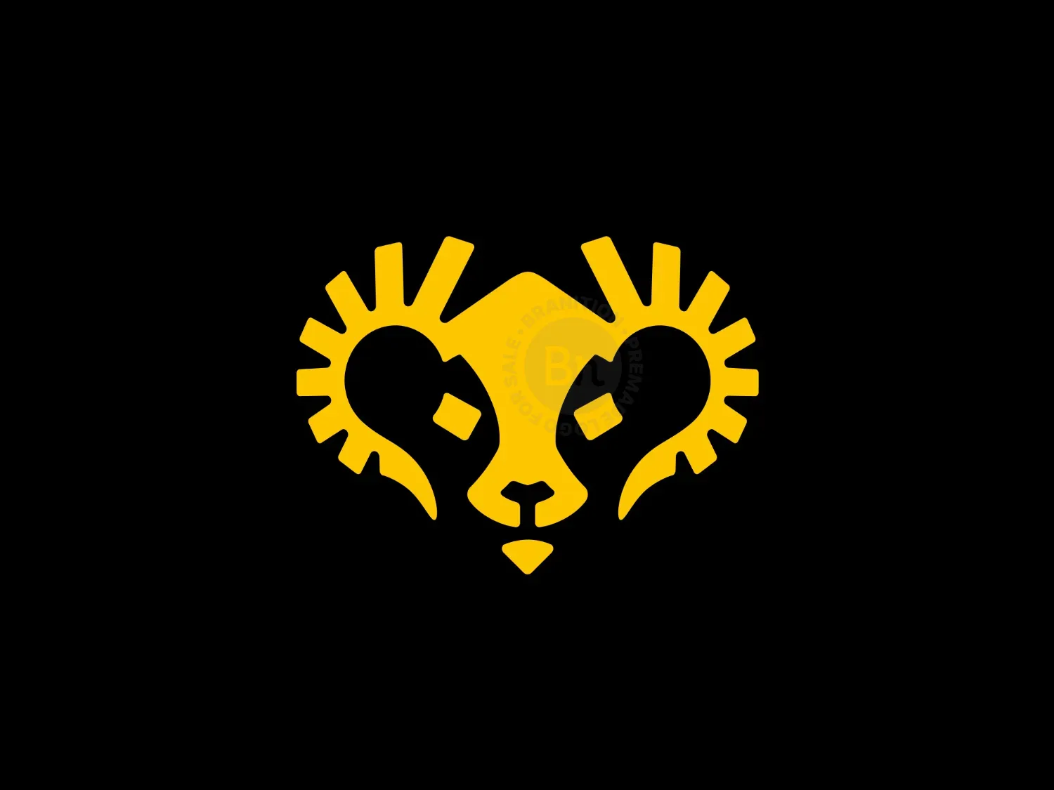 Yellow Ram Technology Modern Logo