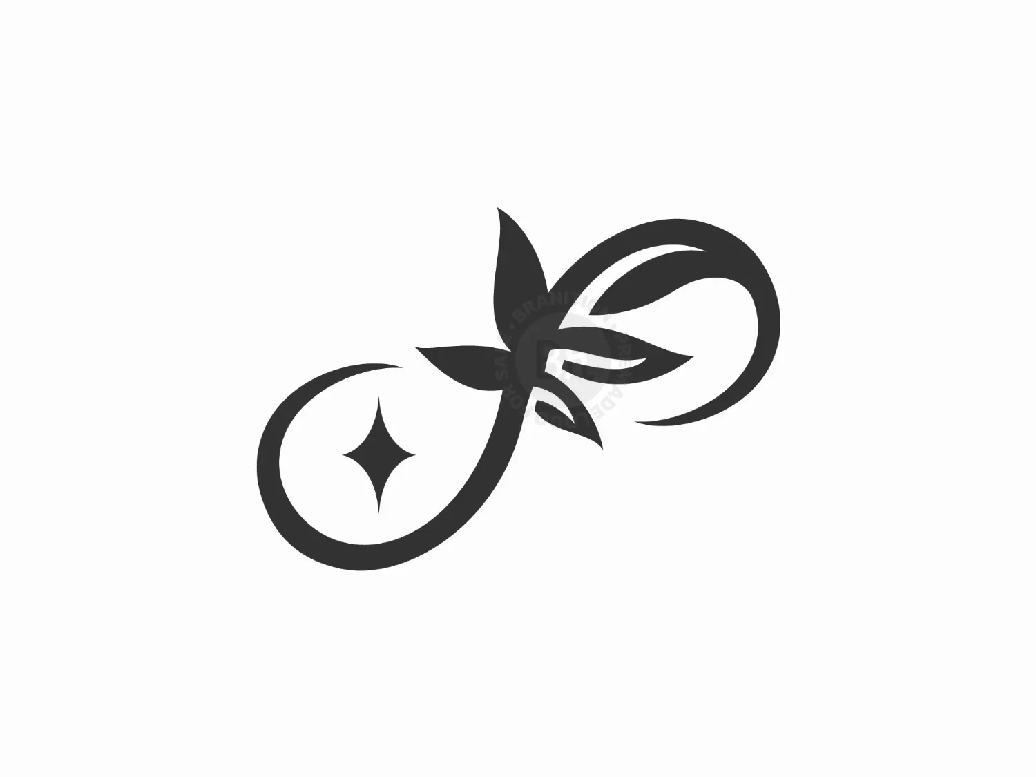 Infinity Cannbis Leaf Logo