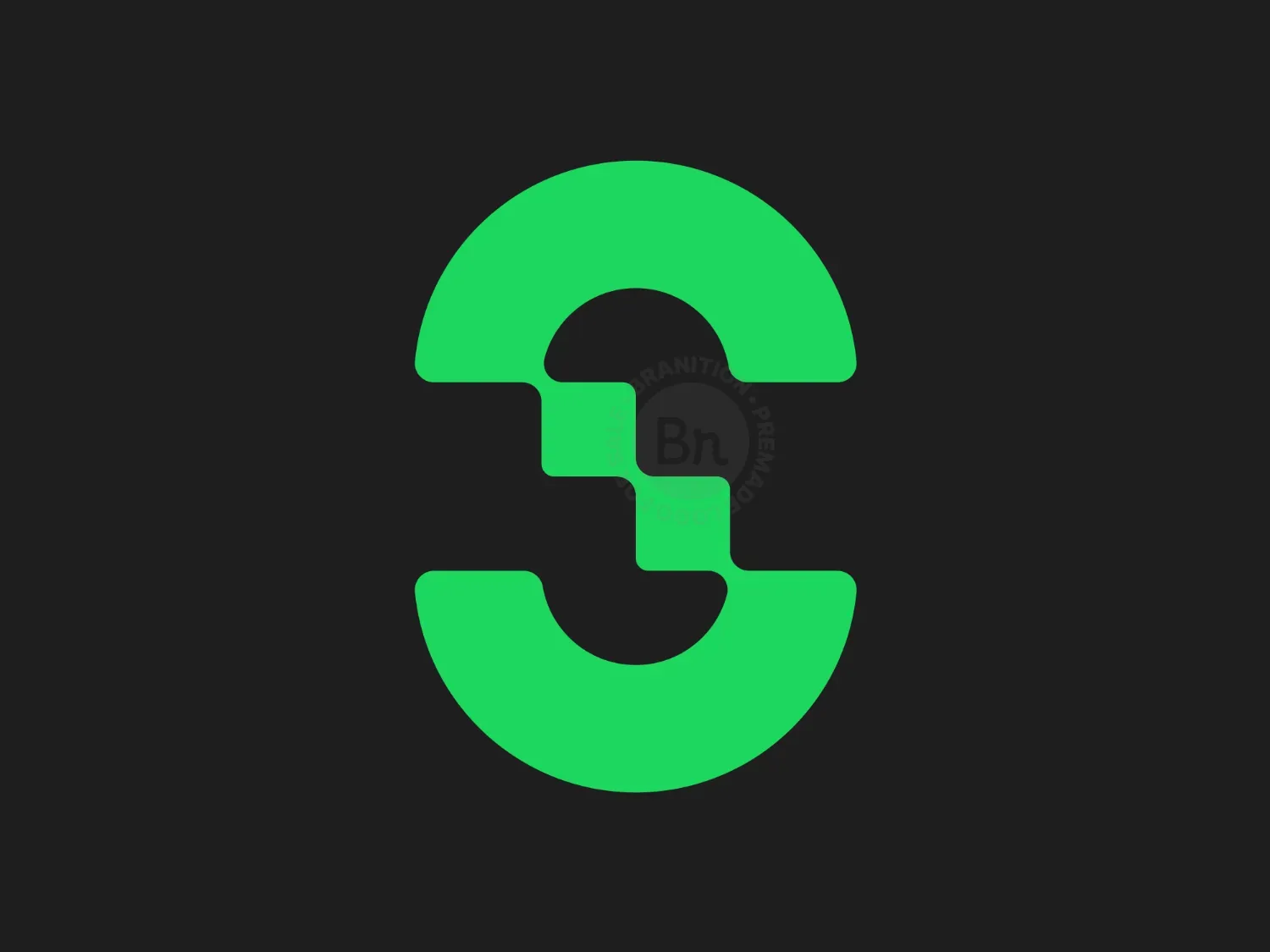 Letter S Digital Technology Network Logo