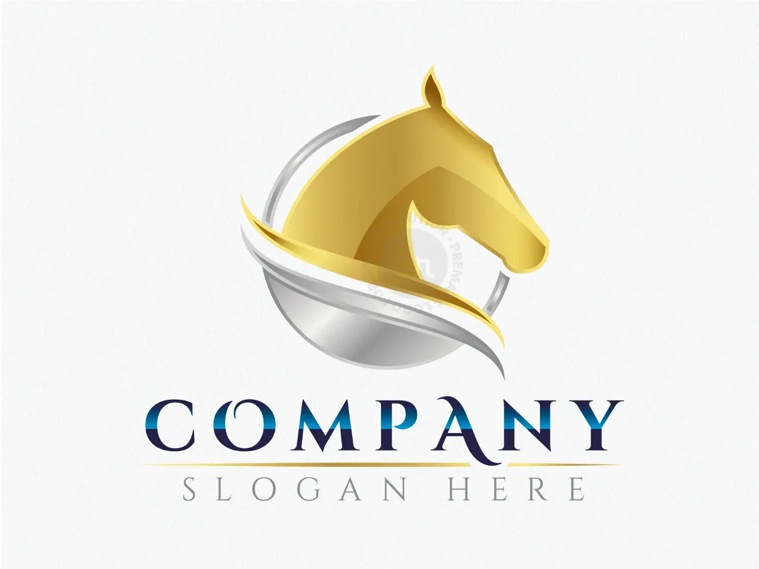 Golden Silver Horse Logo