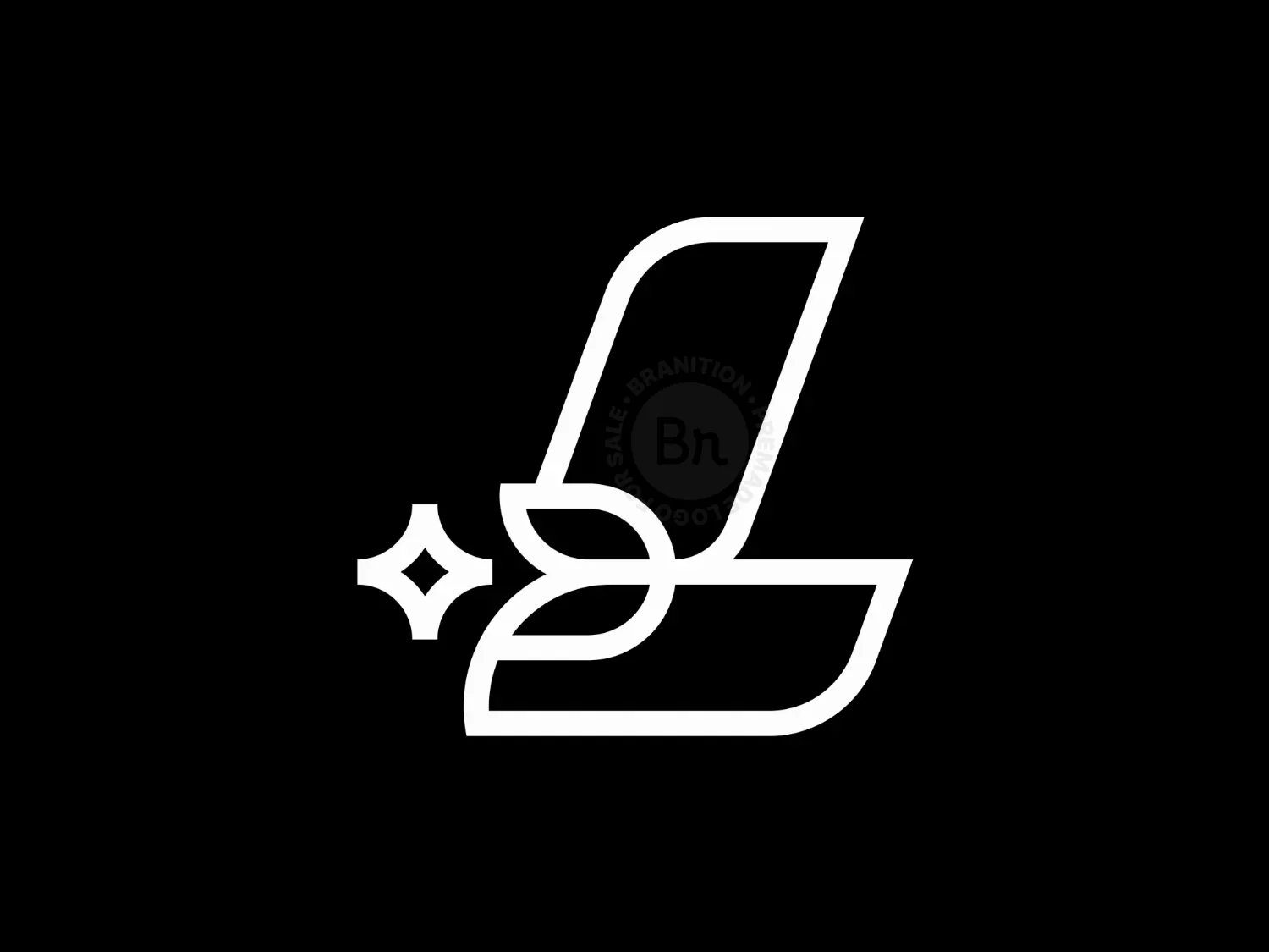 Beautiful Tulip Flower L Letter Logo