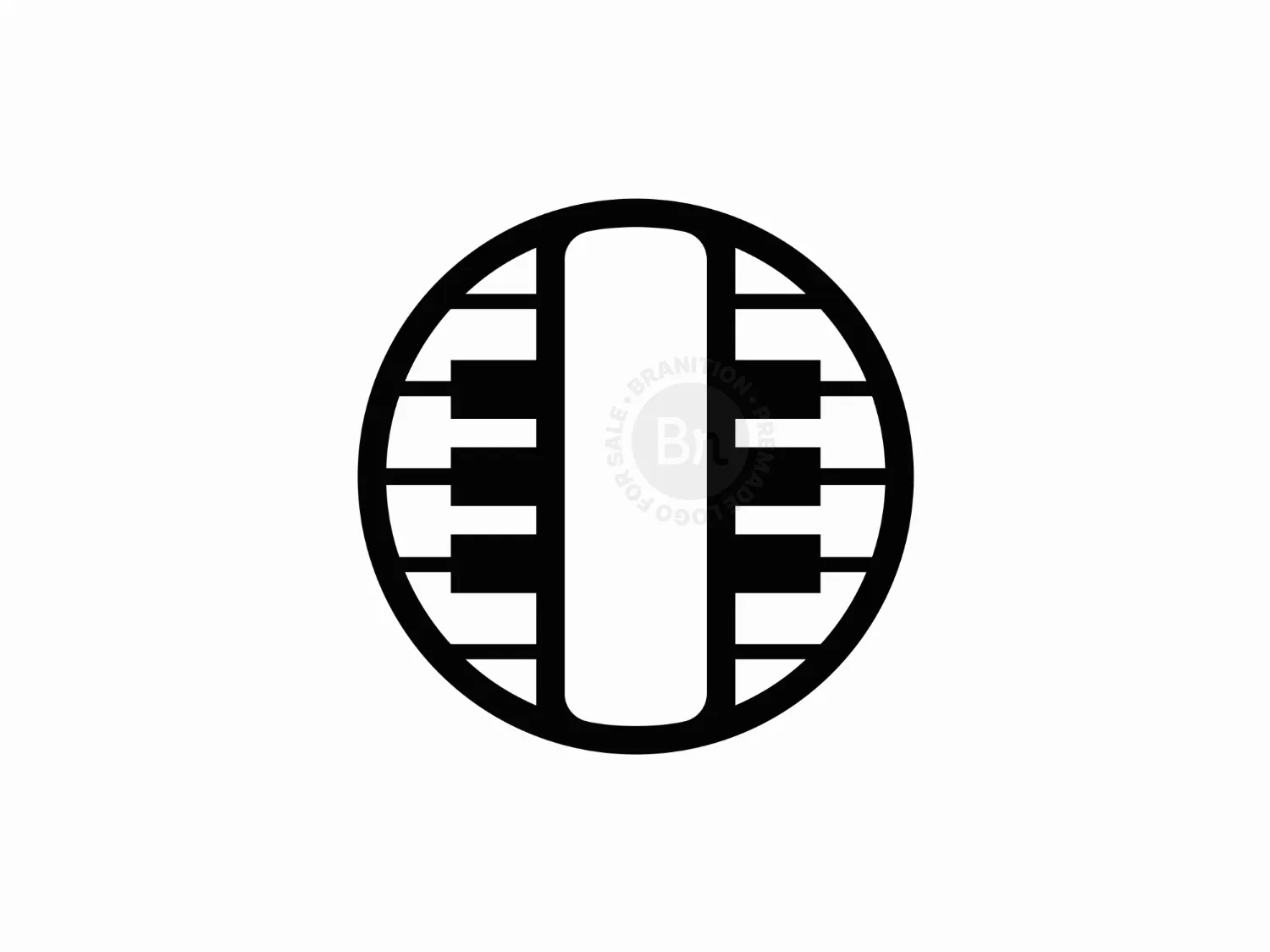 Simple Piano Letter O Logo