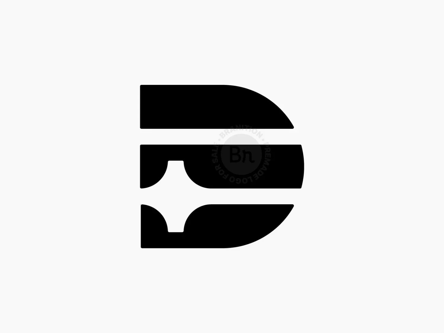 Minimal D Monogram Logo // For Sale