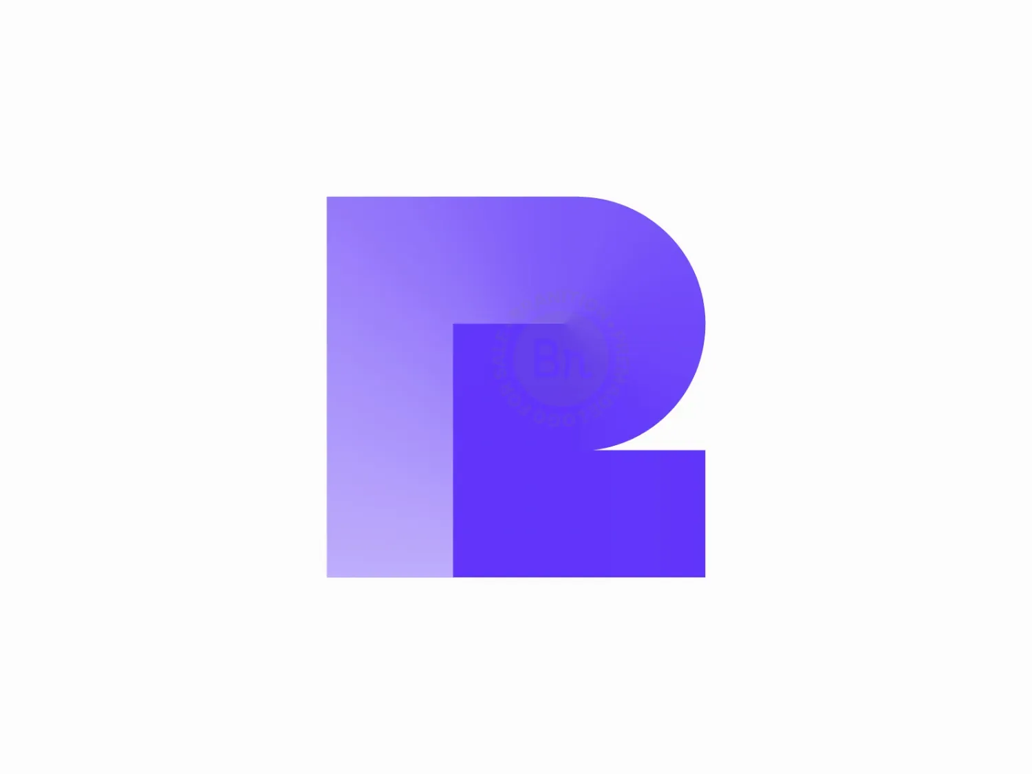 Modern R Logo, Minimal Letter R Monogram Logo // For Sale