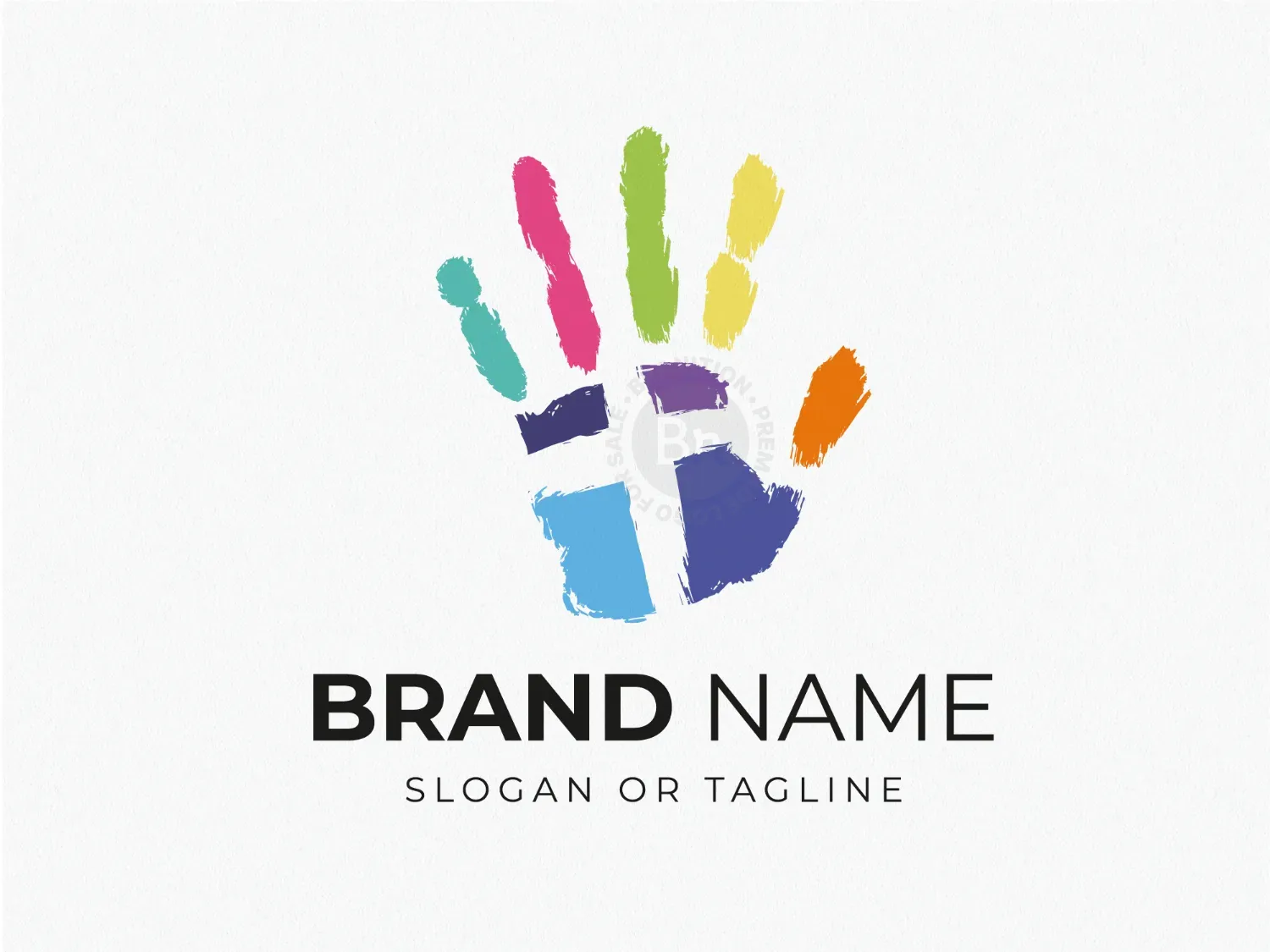 Christian Hand Cross Logo