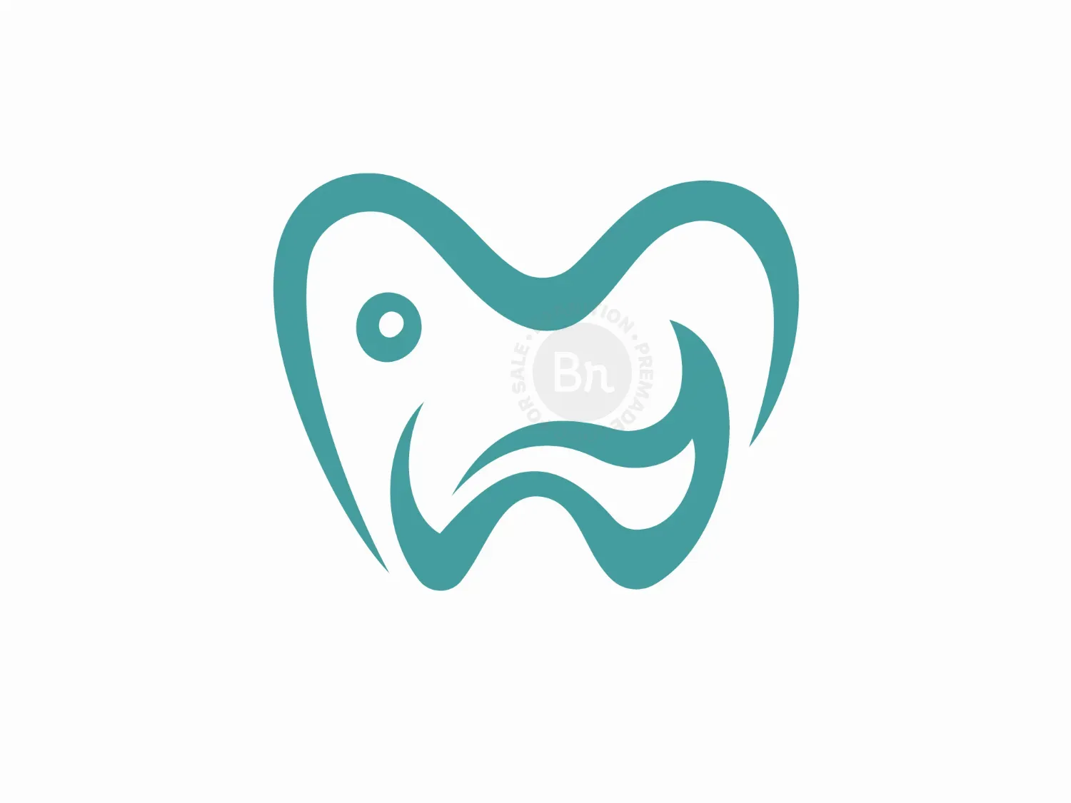 Letter M Ocean Dental Logo