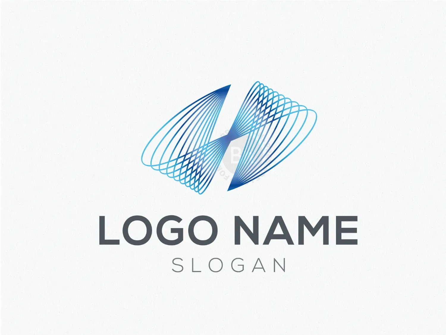 Abstract Virtual Line Logo