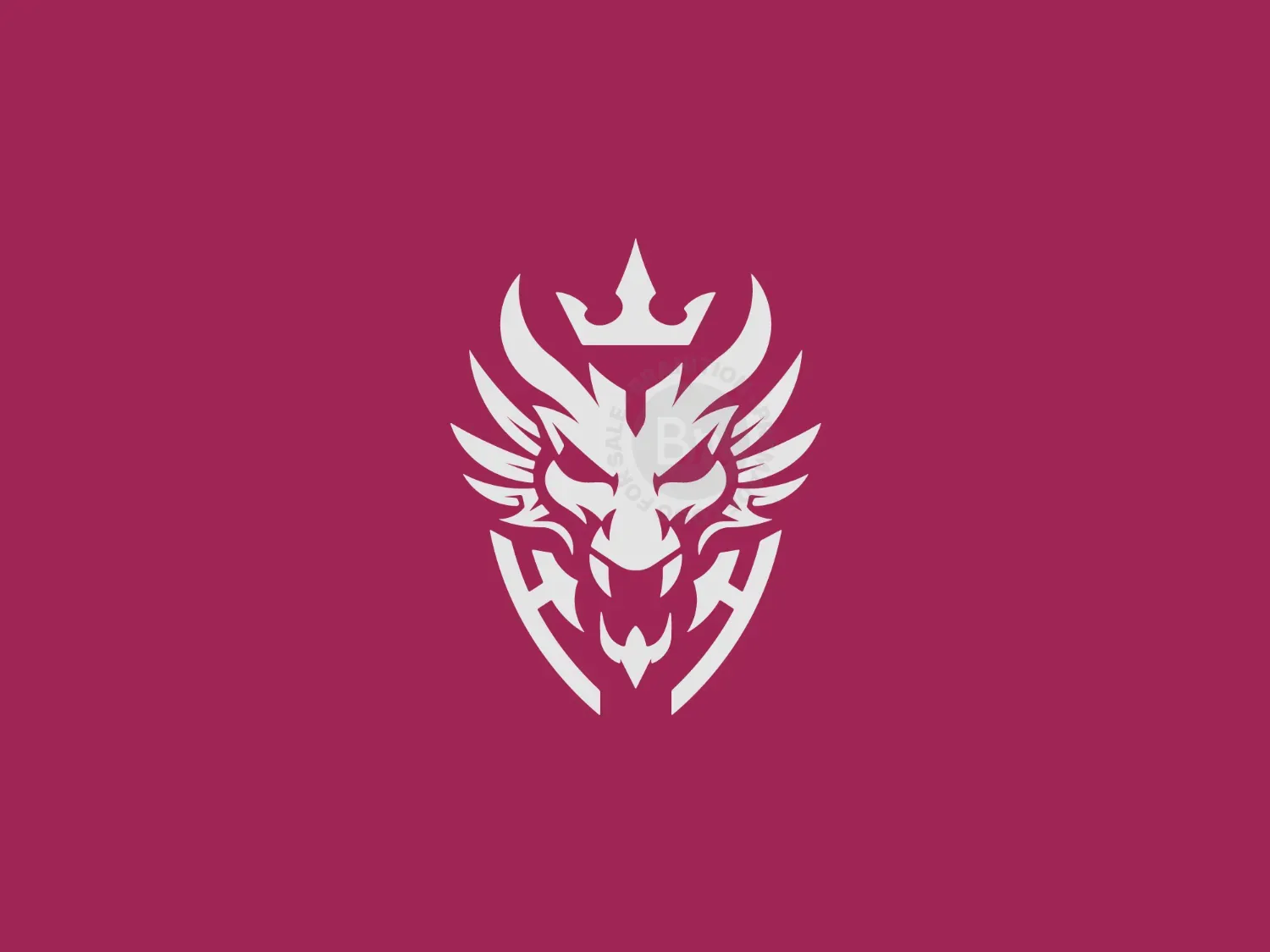 Royal Dragon Crest Logo